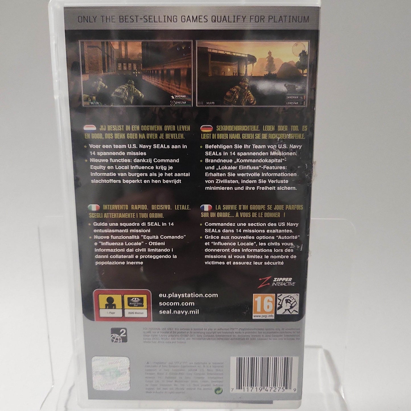 Socom US Neavy Seals Fireteam Bravo 2 Platinum PSP - Feniks Gameshop