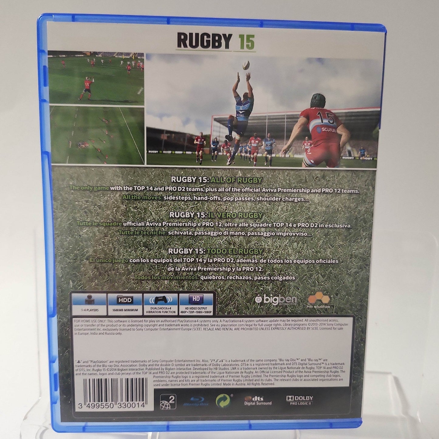 Rugby 15 (No Book) Playstation 4 - Feniks Gameshop