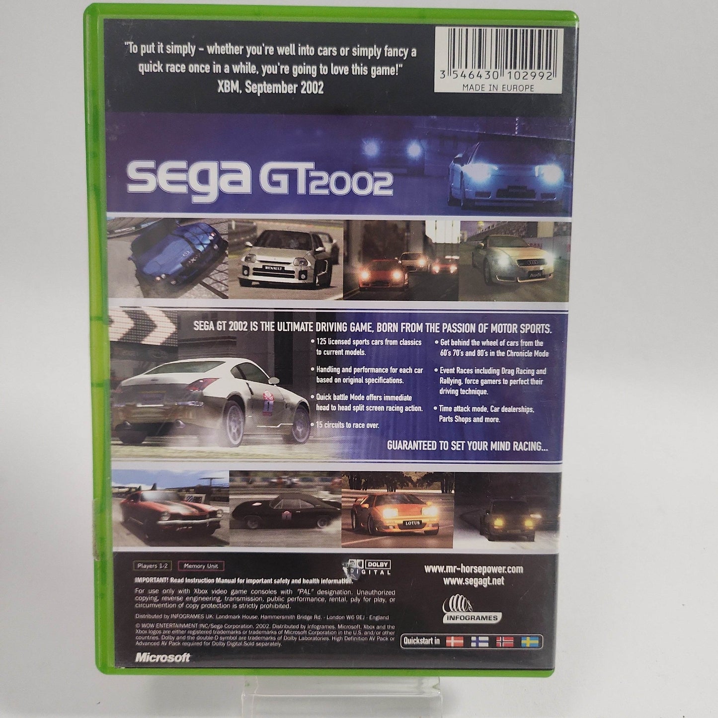 Sega GT 2002 Xbox Original - Feniks Gameshop