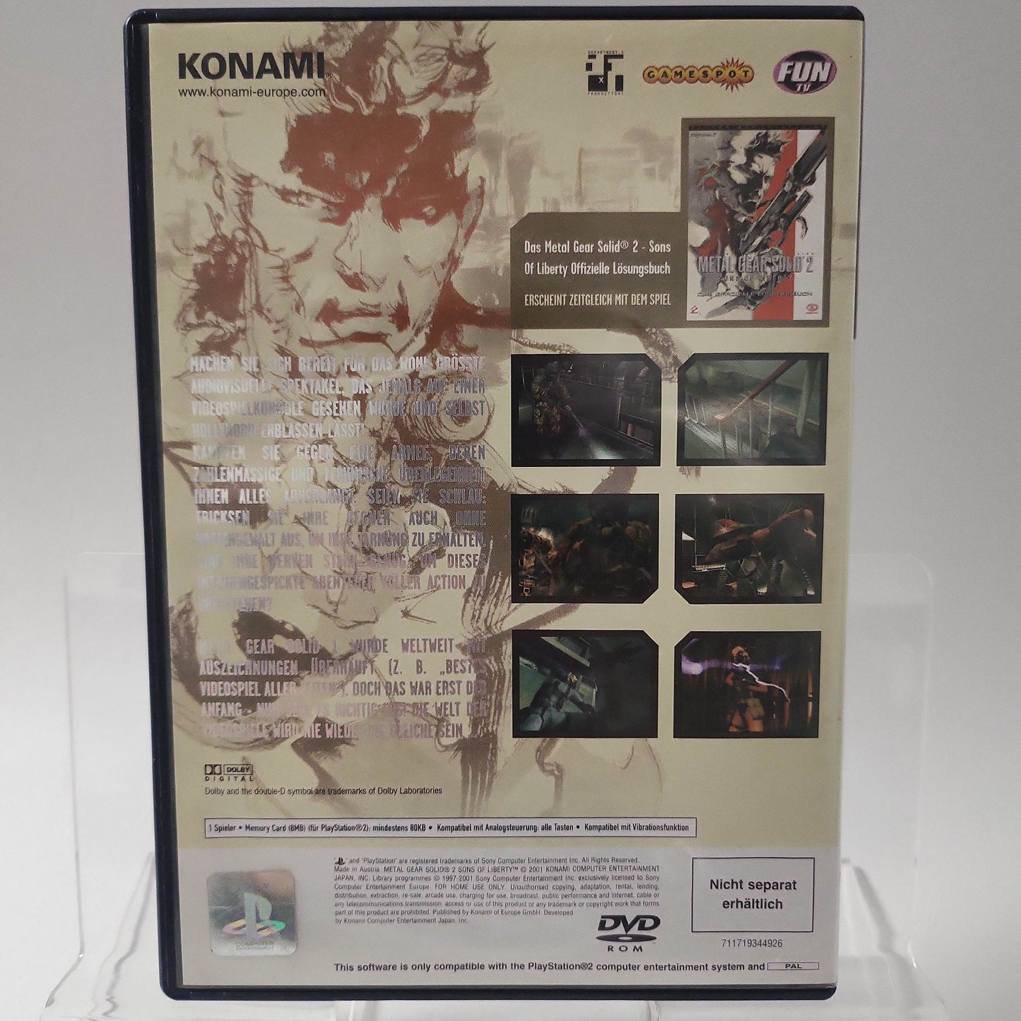 Metal Gear Solid 2 Sons of Liberty (No DVD) Playstation 2 - Feniks Gameshop