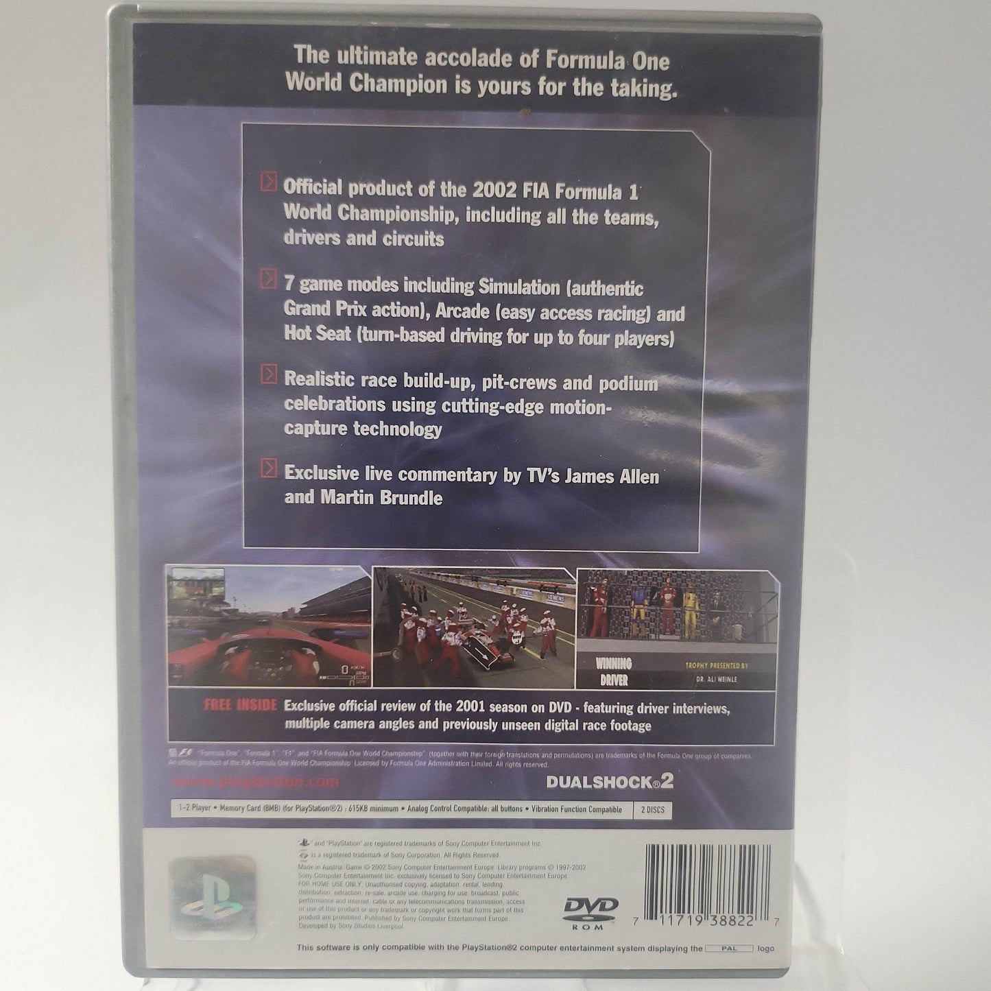 Formula One 2002 exclusief bonus Dvd Playstation 2 - Feniks Gameshop