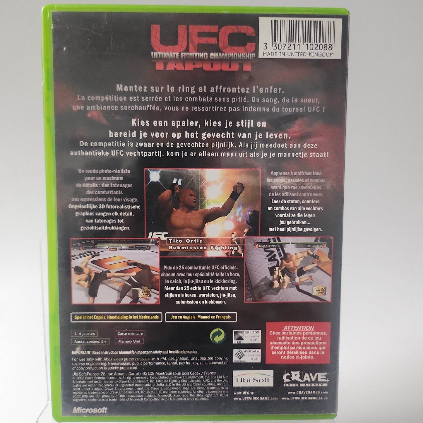 UFC Ultimate Fighting Championship Tapout Xbox Original - Feniks Gameshop