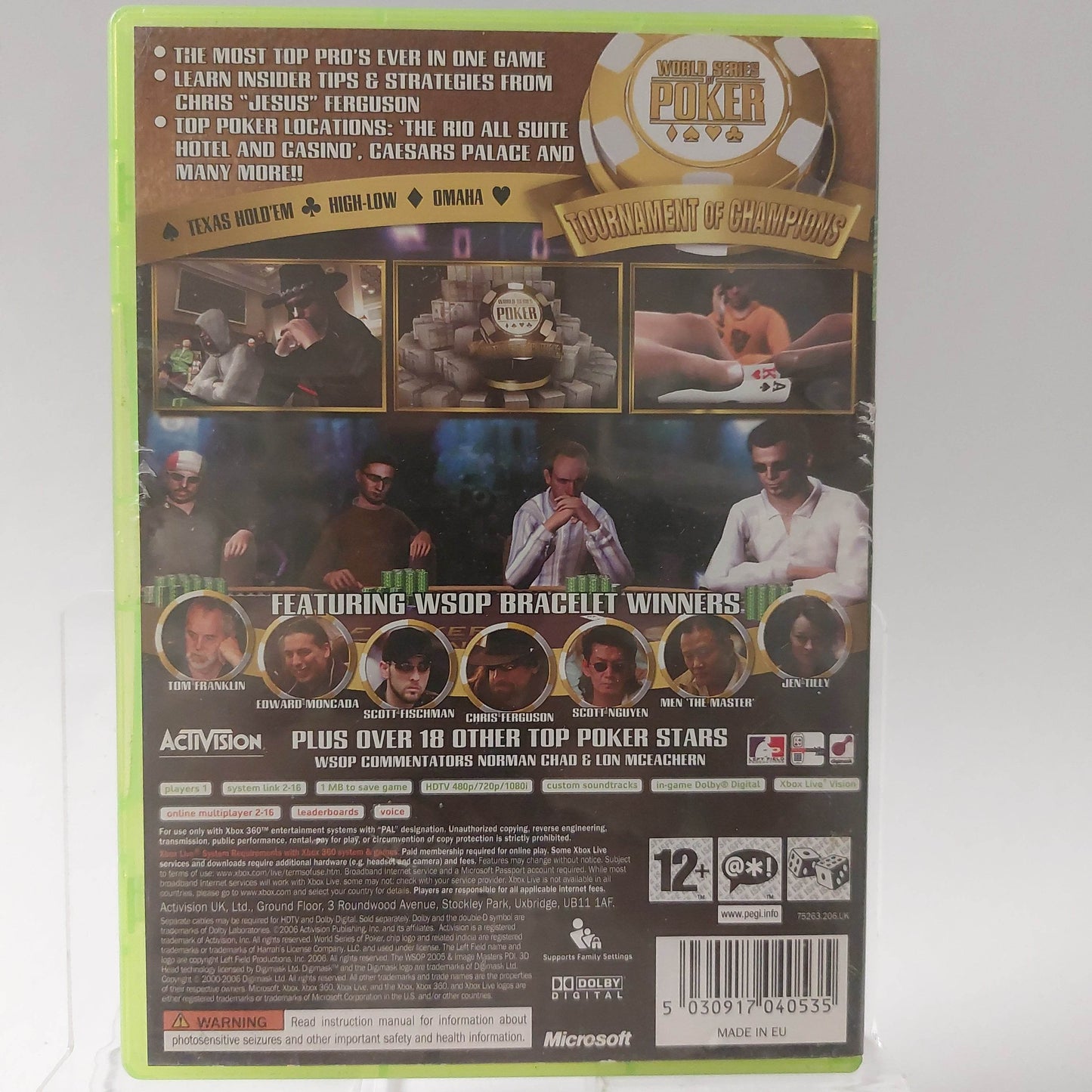 World Series of Poker Tournament of Ch 2007 Xbox 360 - Feniks Gameshop