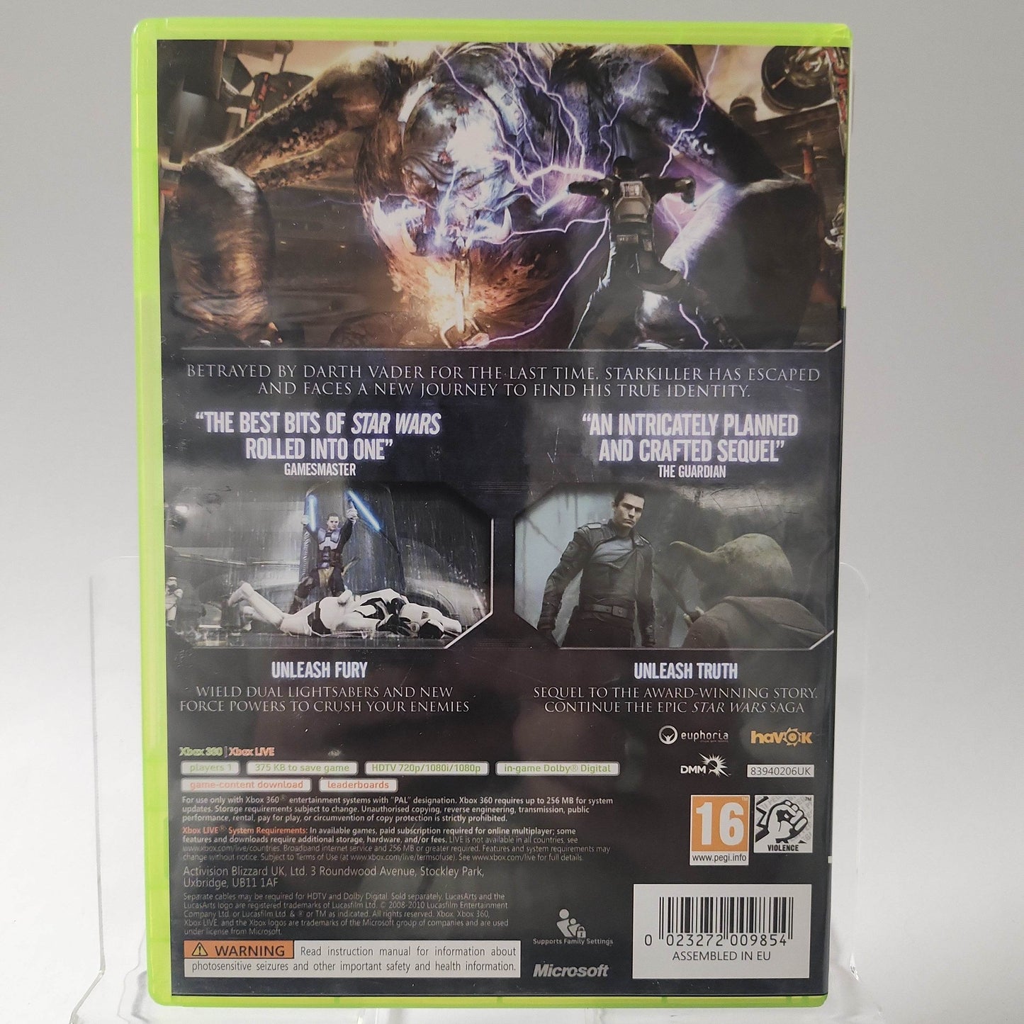 Star Wars the Force Unleashed II Xbox 360 - Feniks Gameshop