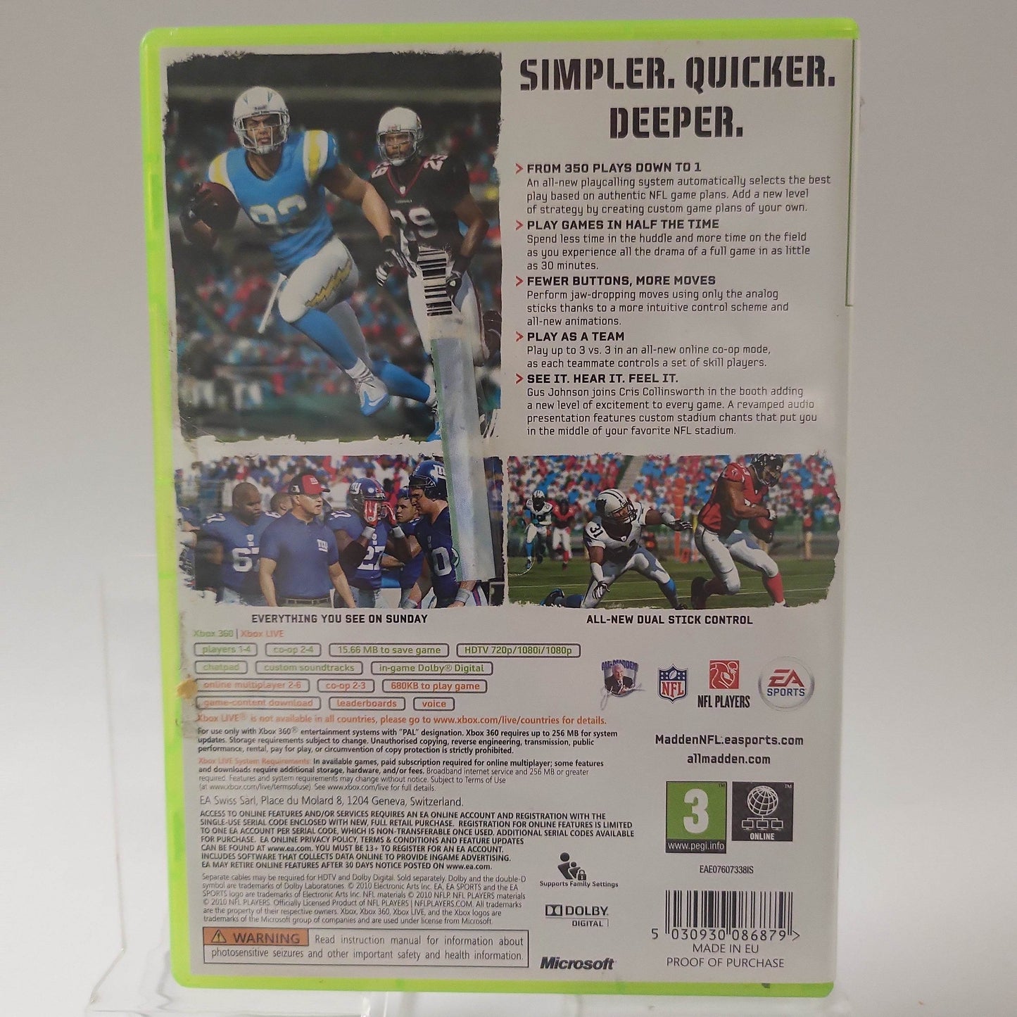 Madden 11 (No Book) Xbox 360 - Feniks Gameshop