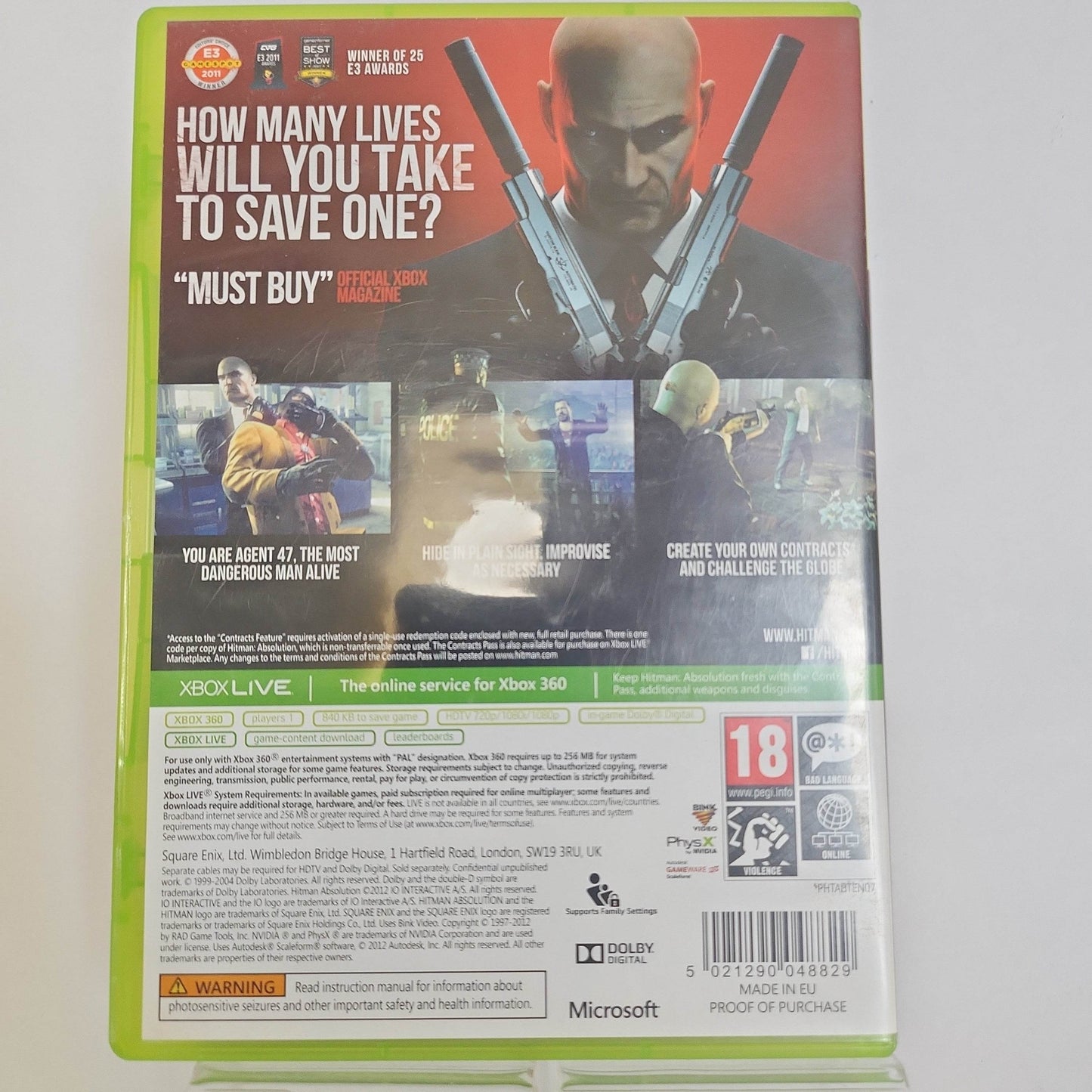 Hitman Absolution Xbox 360 - Feniks Gameshop