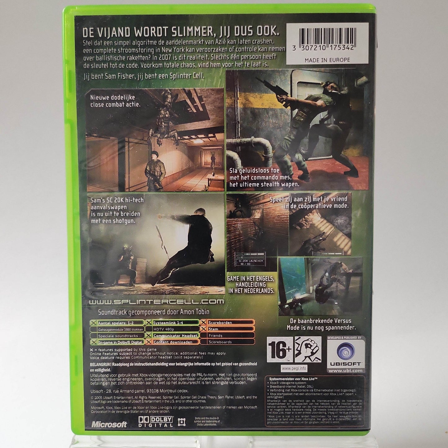 Tom Clancy's Splinter Cell Chaos Theory Xbox Original - Feniks Gameshop