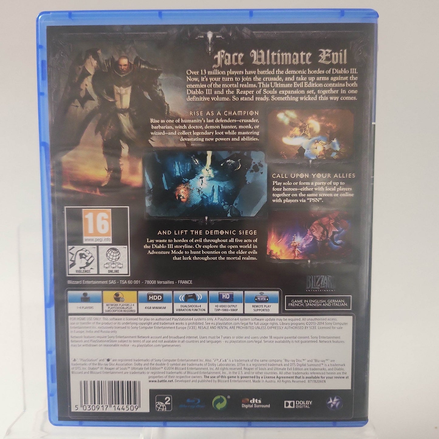 Diablo III Reaper of Souls Ultimate Evil Edition (No Book) Ps4 - Feniks Gameshop