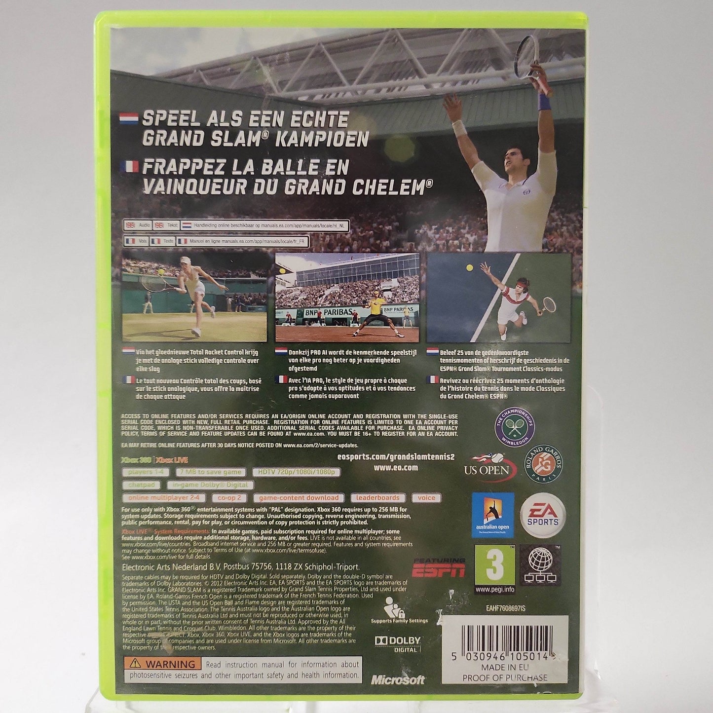 Grand Slam Tennis 2 Xbox 360 - Feniks Gameshop