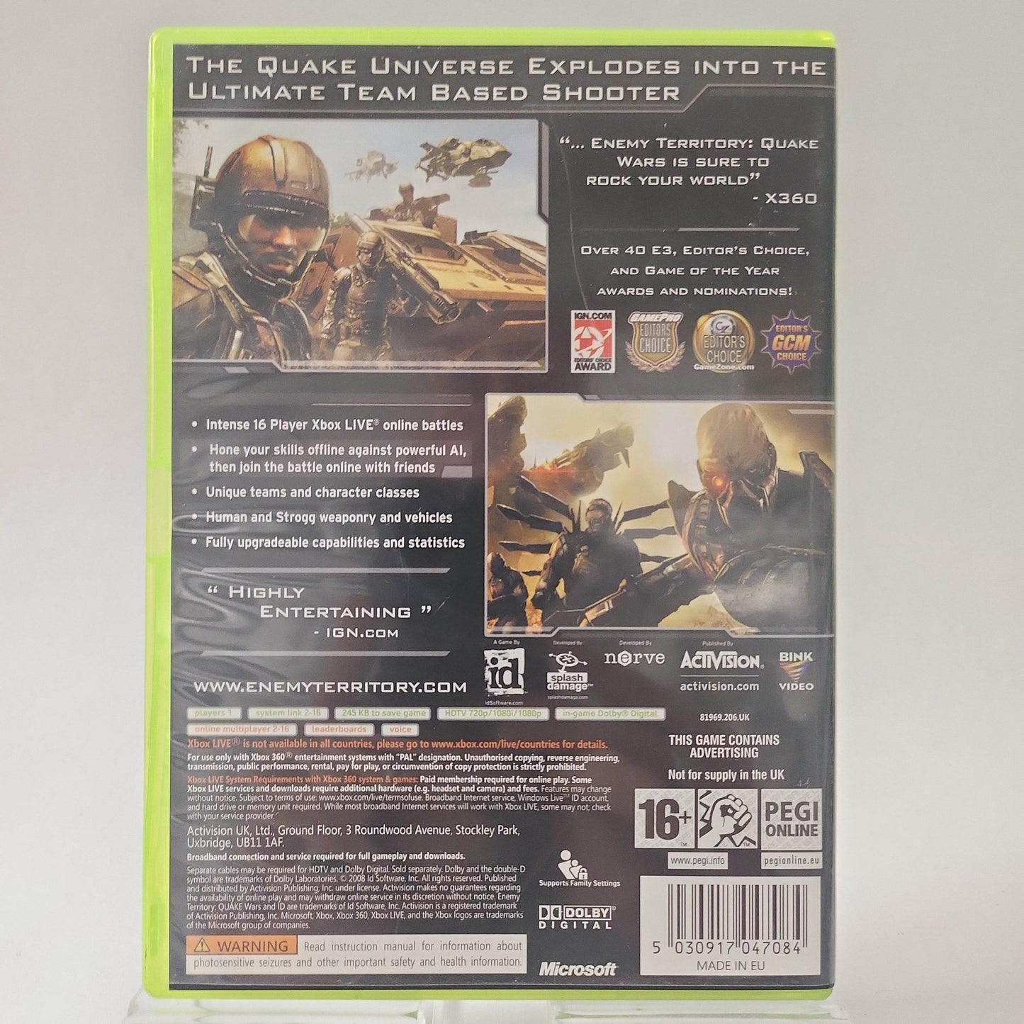 Enemy Territory Quake Wars Xbox 360 - Feniks Gameshop