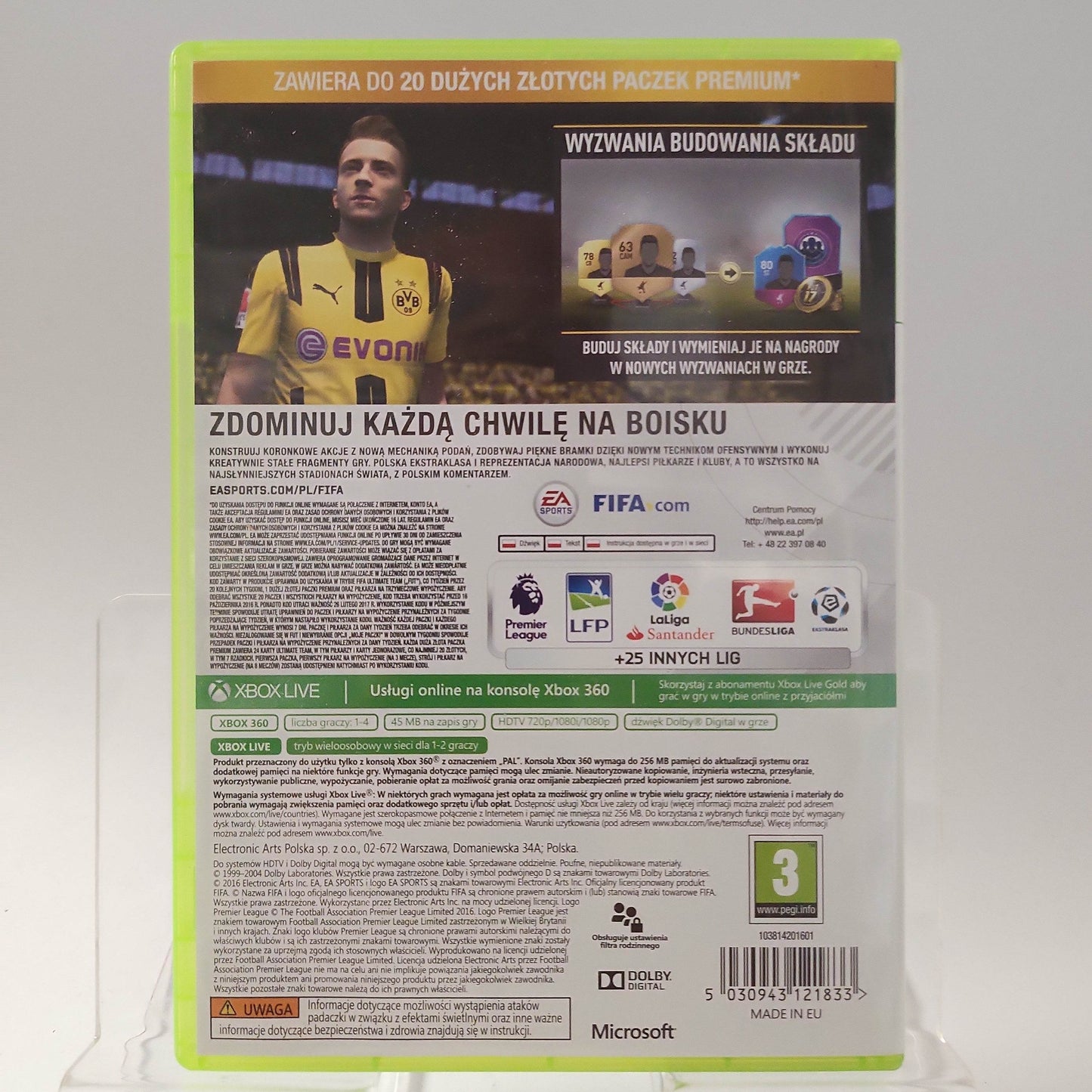 FIFA 17 Polish Xbox 360 - Feniks Gameshop