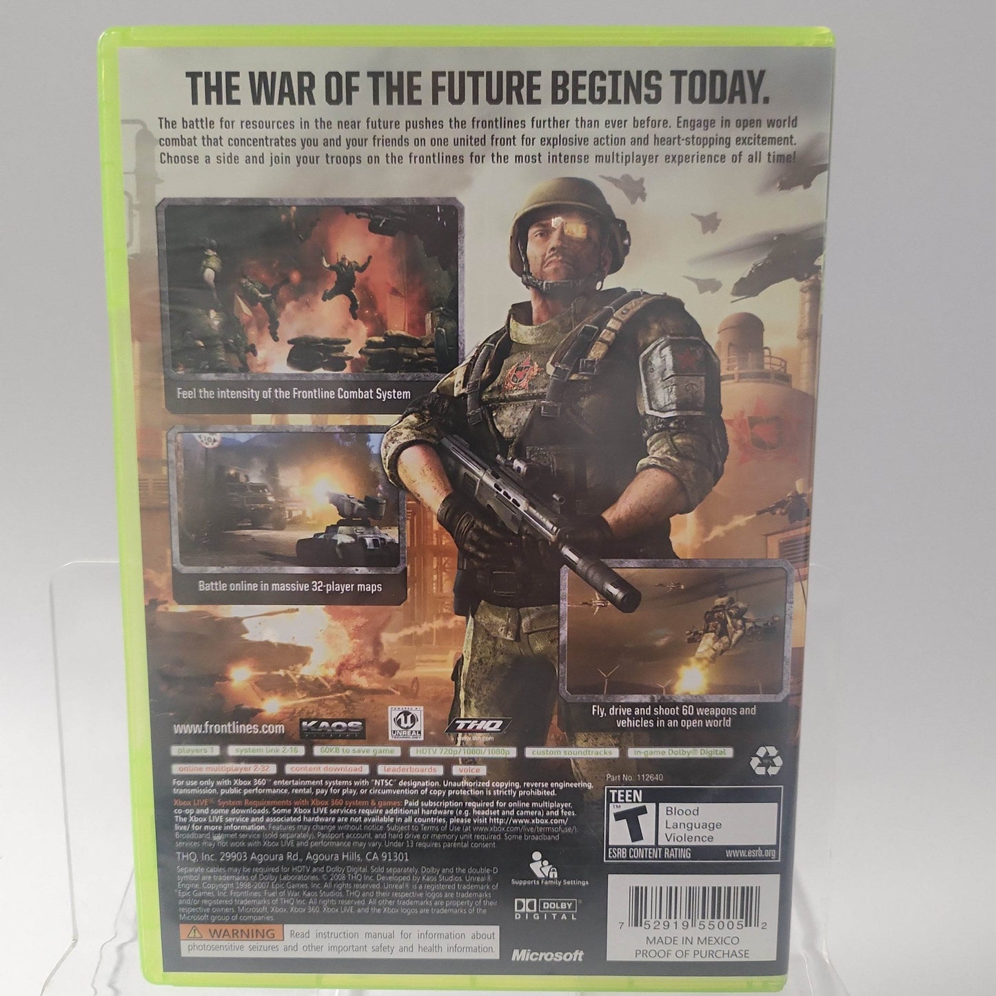 Frontlines Fuel of War American Edition Xbox 360 - Feniks Gameshop