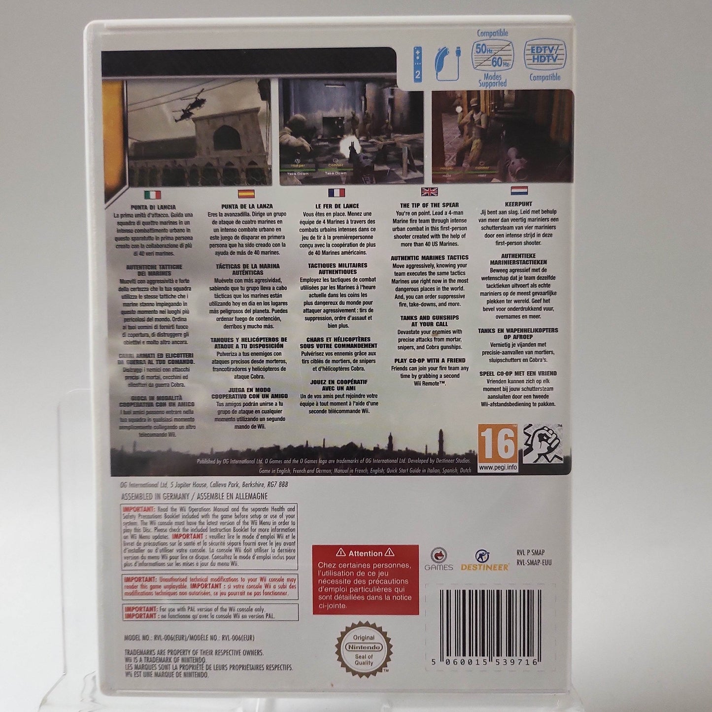 Marines Modern Urban Combat Nintendo Wii - Feniks Gameshop