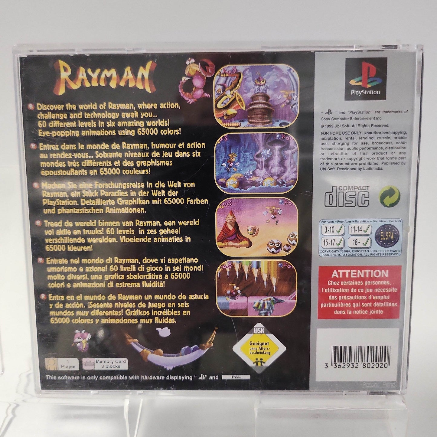 Rayman Platinum Edition Playstation 1 - Feniks Gameshop