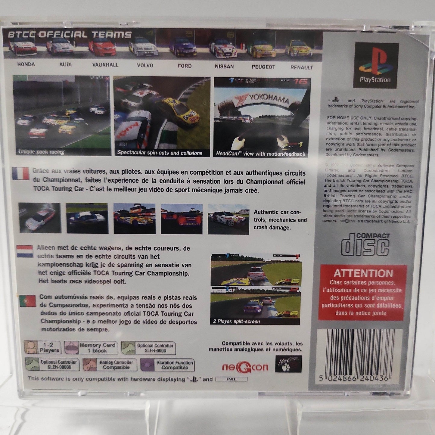 Toca Touring Car Championship Platinum Playstation 1 - Feniks Gameshop