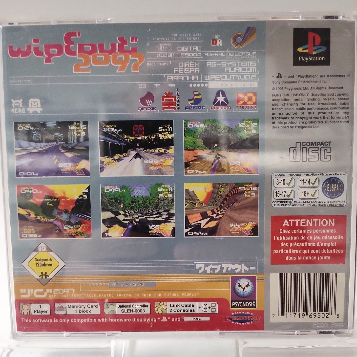 WipeOut 2097 Platinum Playstation 1 - Feniks Gameshop