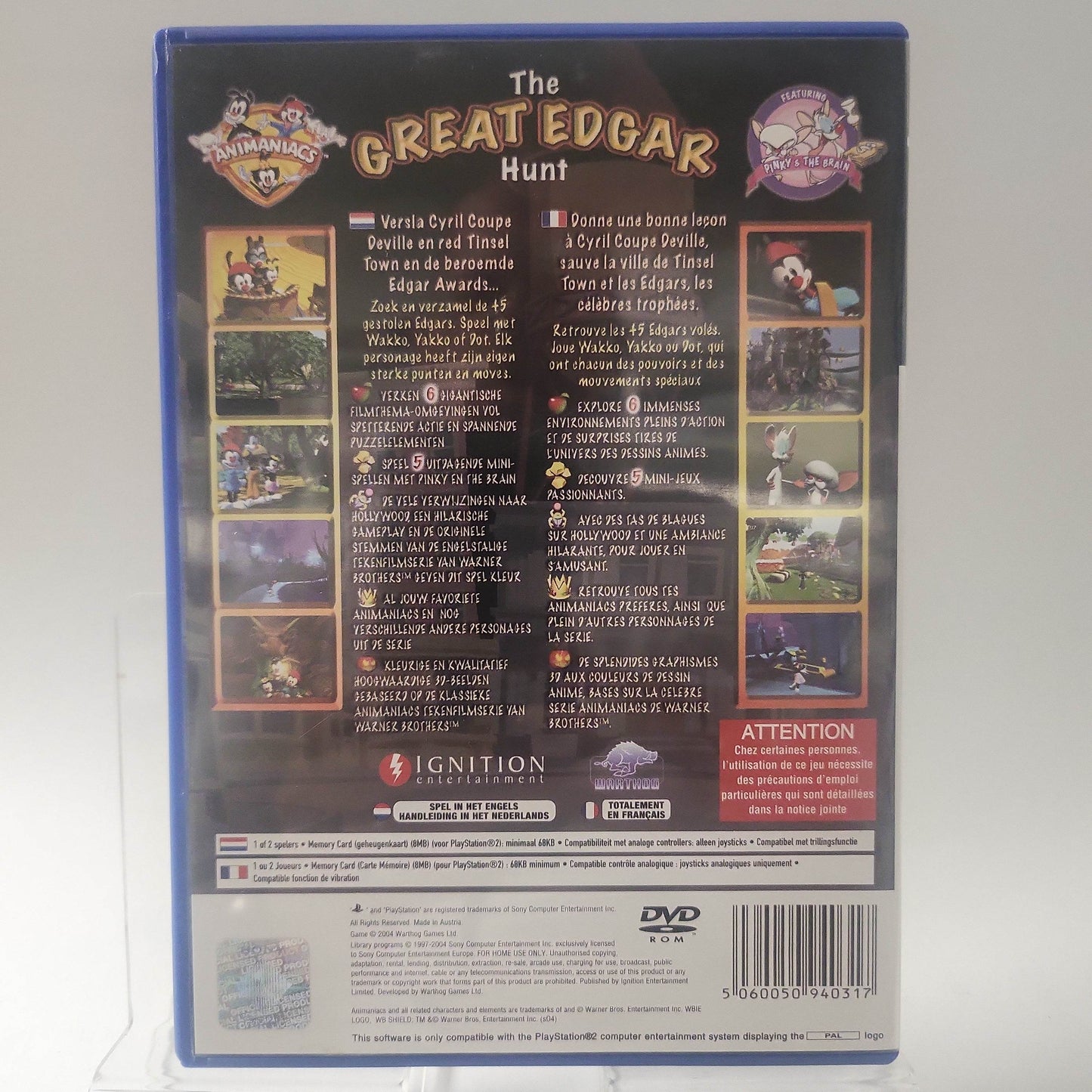 Animaniacs the Great Edgar Hunt Playstation 2 - Feniks Gameshop