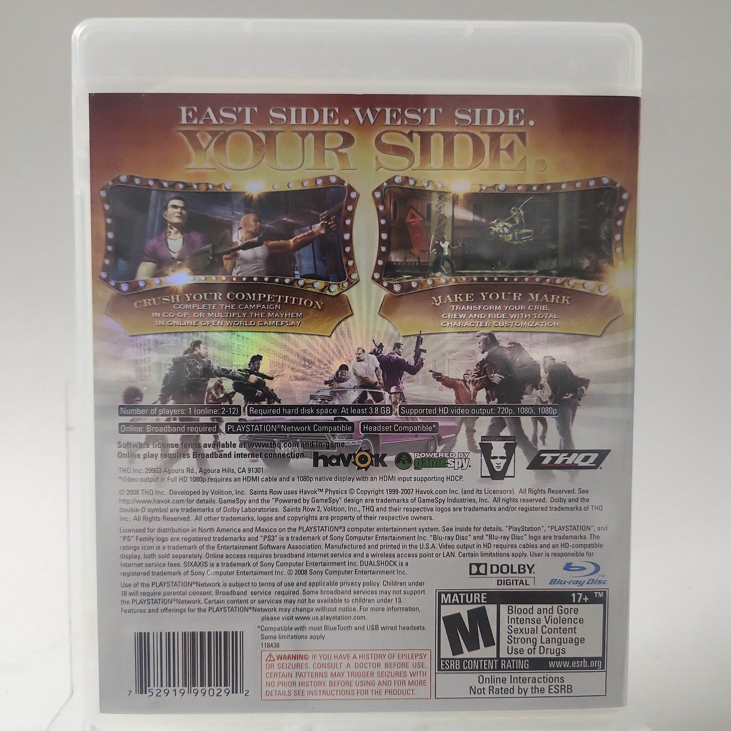 Saints Row 2 American Edition Playstation 3 - Feniks Gameshop