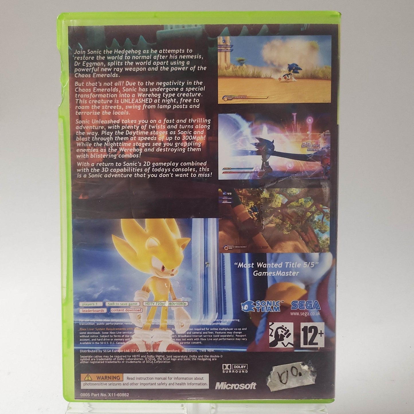 Sonic Unleashed Xbox 360 - Feniks Gameshop