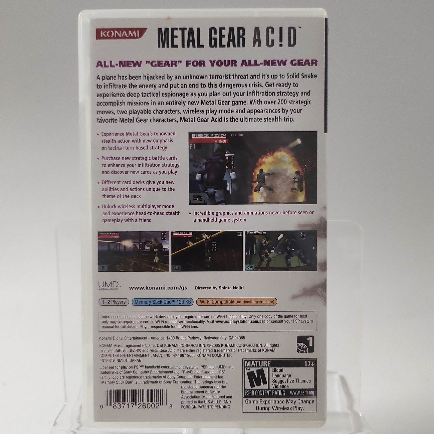 Metal Gear Acid American Edition Playstation Portable - Feniks Gameshop