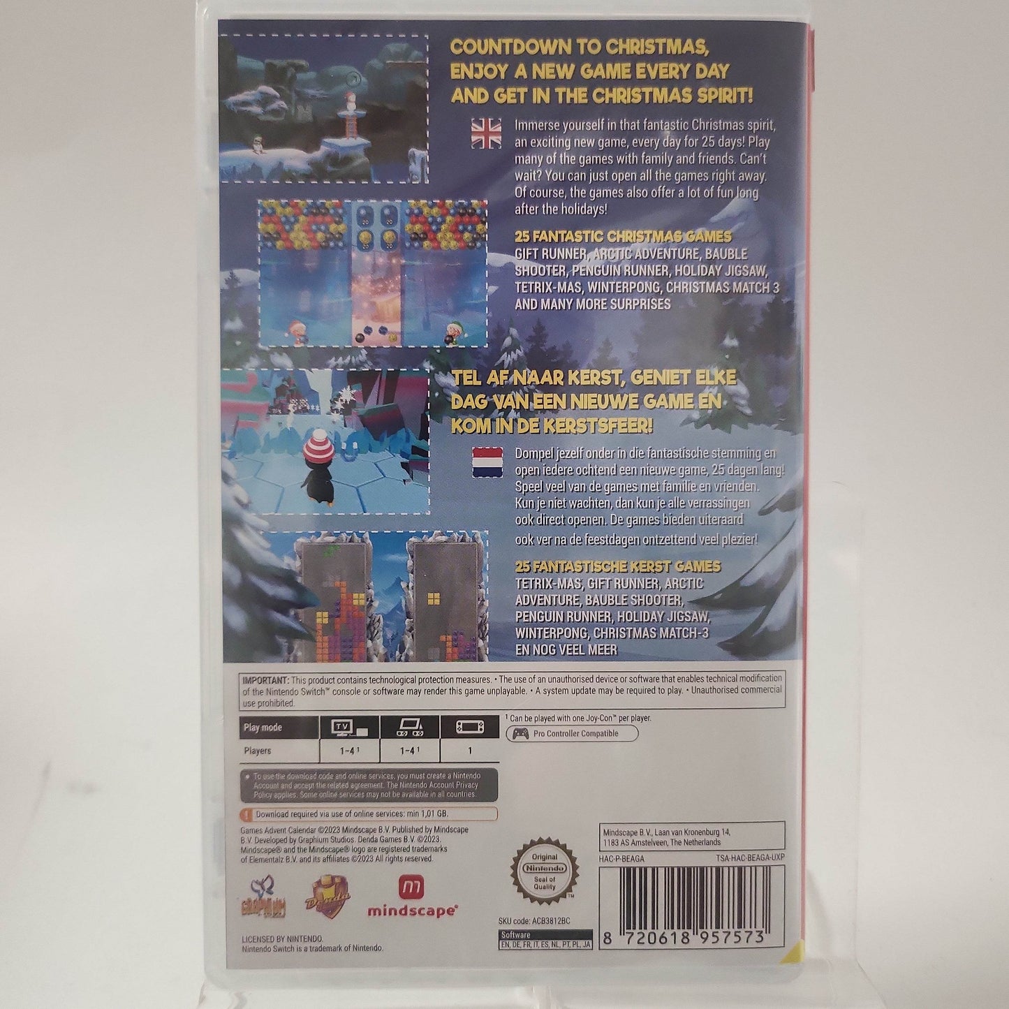 Games Advent Calendar geseald 25 days Switch - Feniks Gameshop