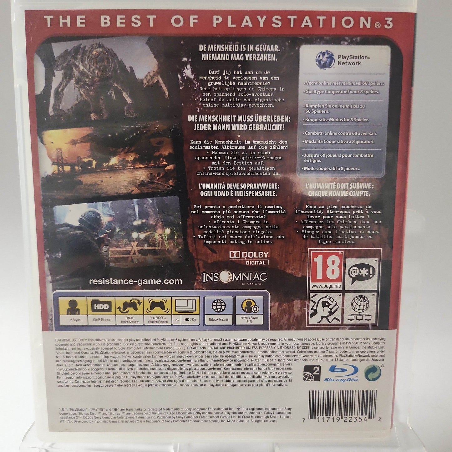 Resistance 2 Essentials Edition Playstation 3 - Feniks Gameshop
