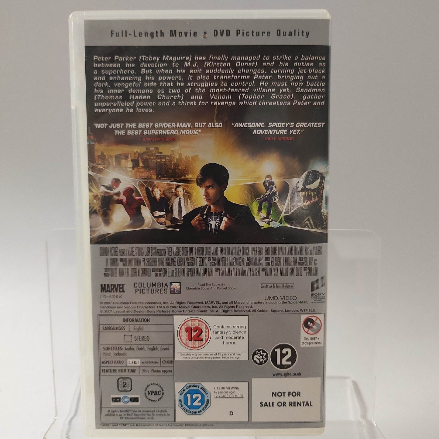 Spider-man 3 UMD Video Playstation Portable - Feniks Gameshop