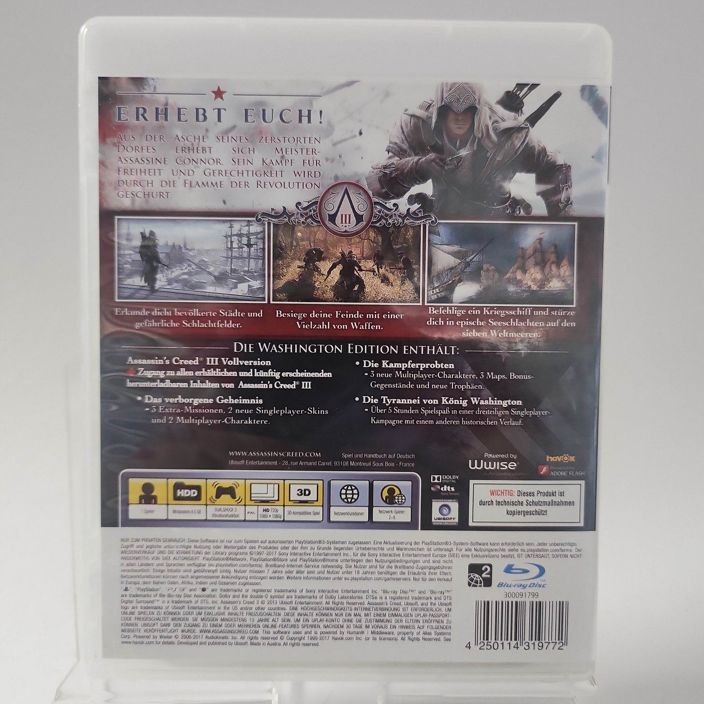 Assassin's Creed III Washington Edition PS3 - Feniks Gameshop