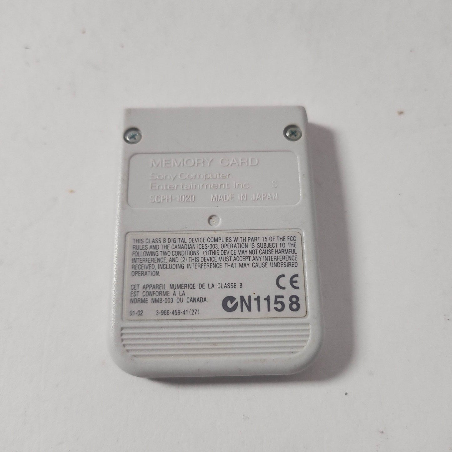 Witte Sony Memorycard Playstation 1 - Feniks Gameshop