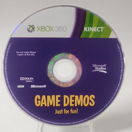 Game Demos. Just for Fun (Disc Only) Xbox 360
