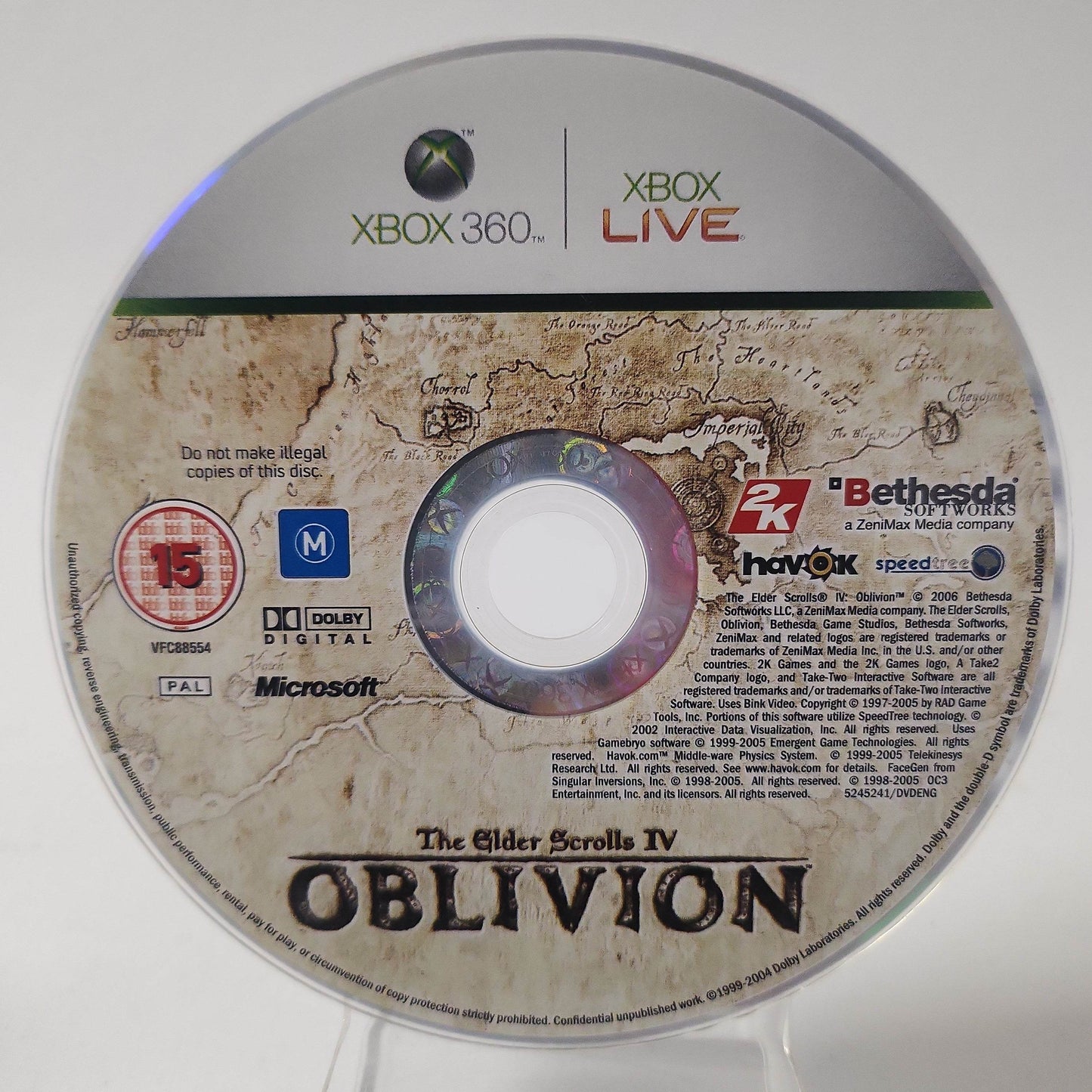 Elder Scrolls IV Oblivion (Disc Only) Xbox 360 - Feniks Gameshop