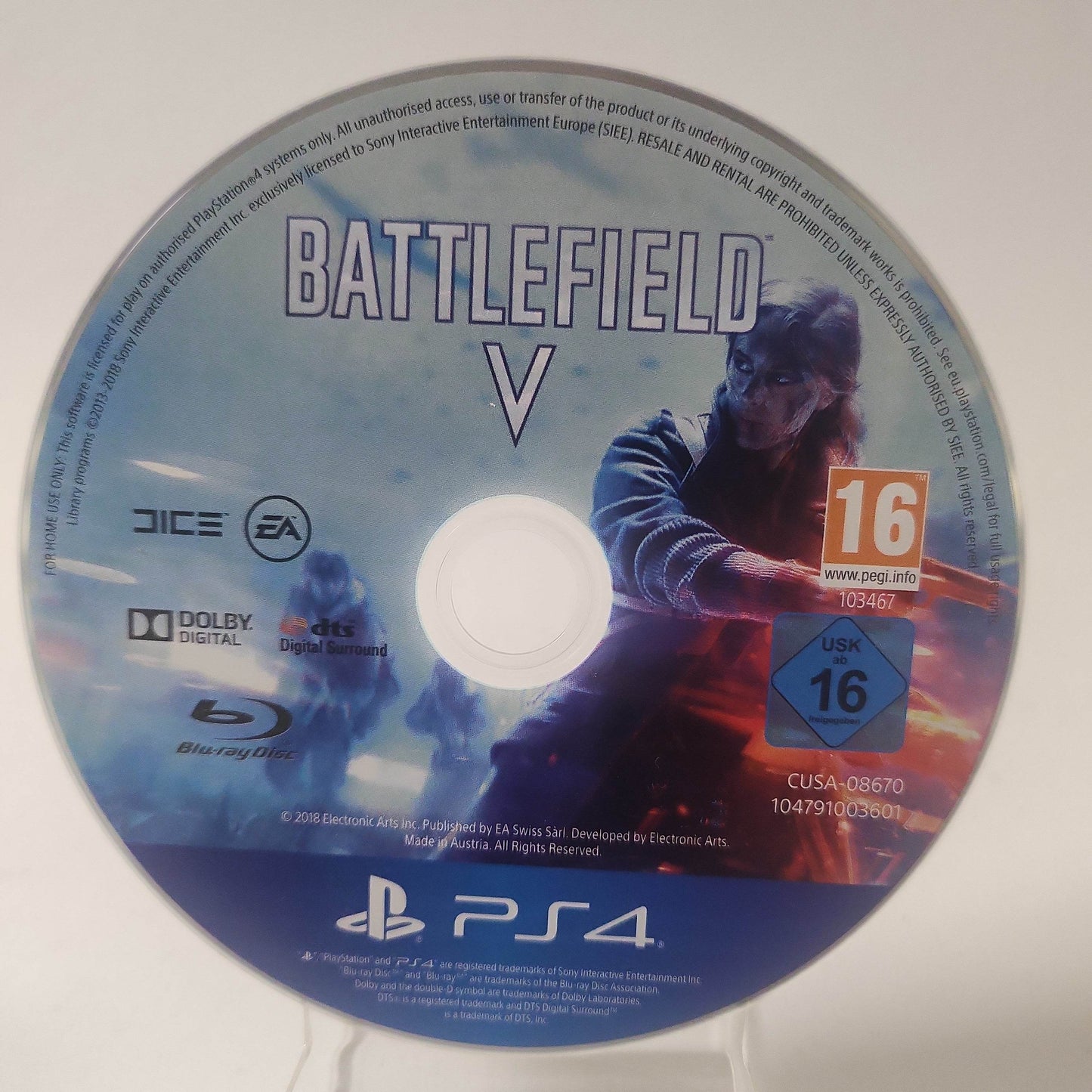 Battlefield V (Disc Only) PlayStation 4 - Feniks Gameshop