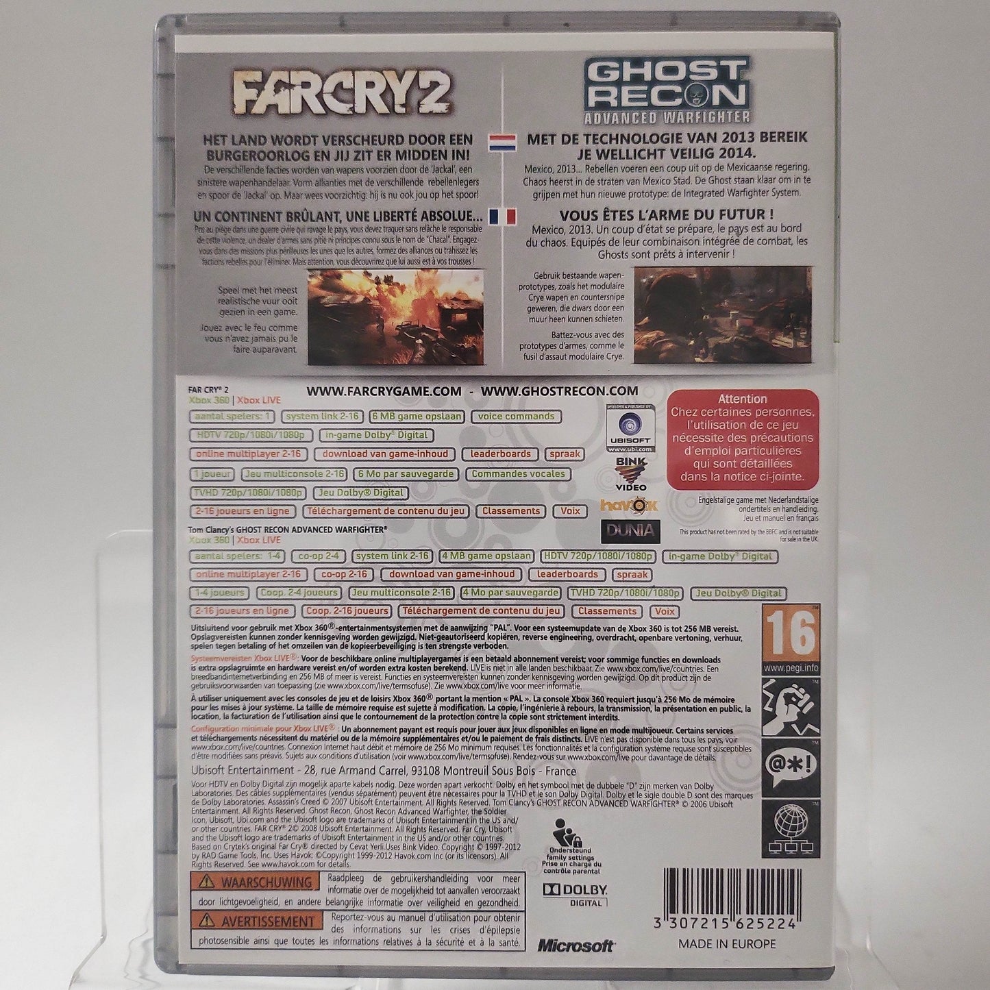 Farcry 2 Ghost Recon Double Pack (No Book) Xbox 360 - Feniks Gameshop