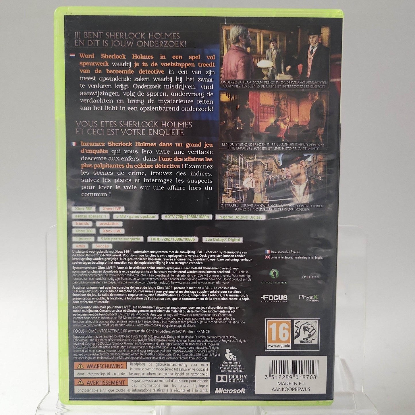 Testament of Sherlock Holmes Xbox 360 - Feniks Gameshop