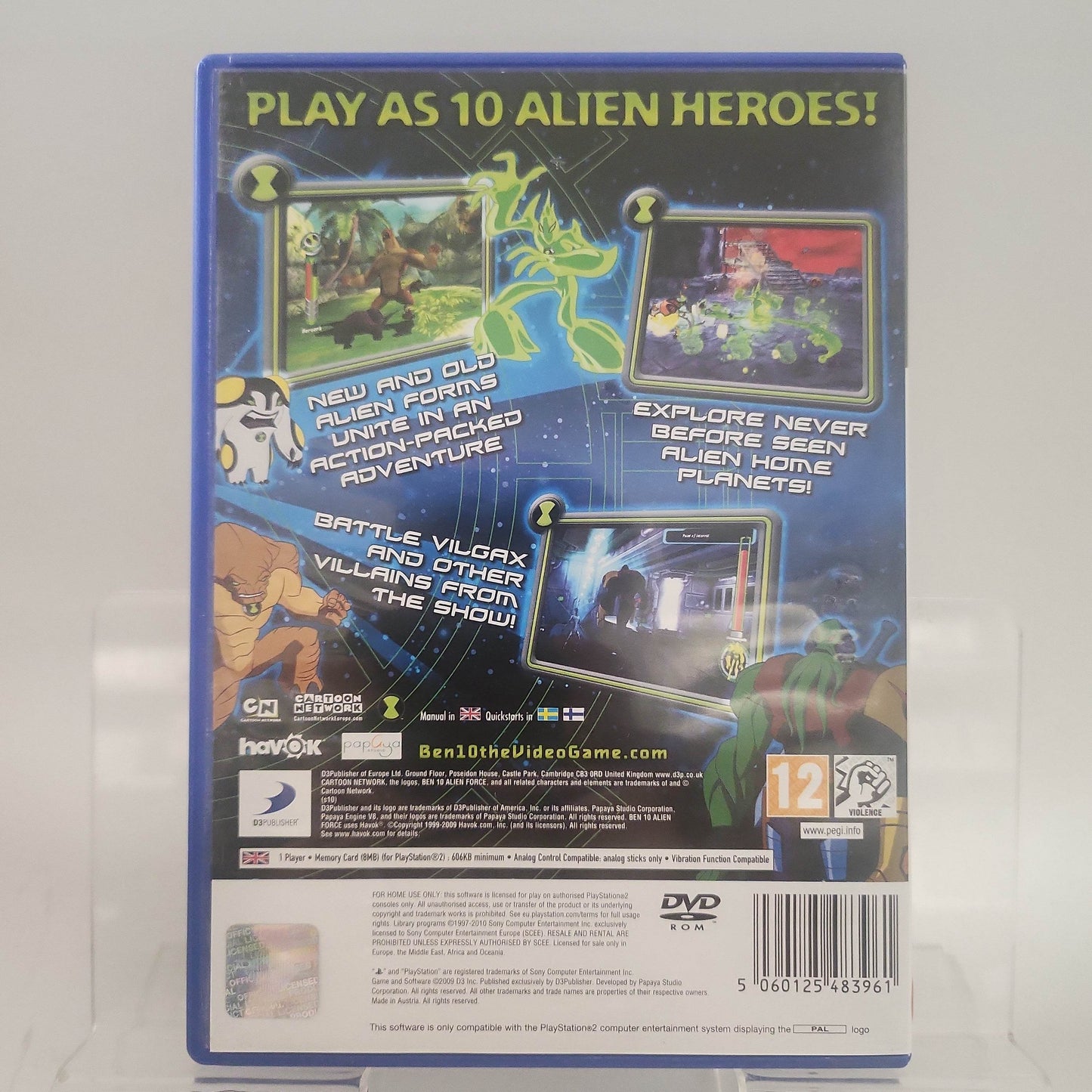 Ben 10 Alien Force Vilgax Attacks (No Book) Ps2 - Feniks Gameshop