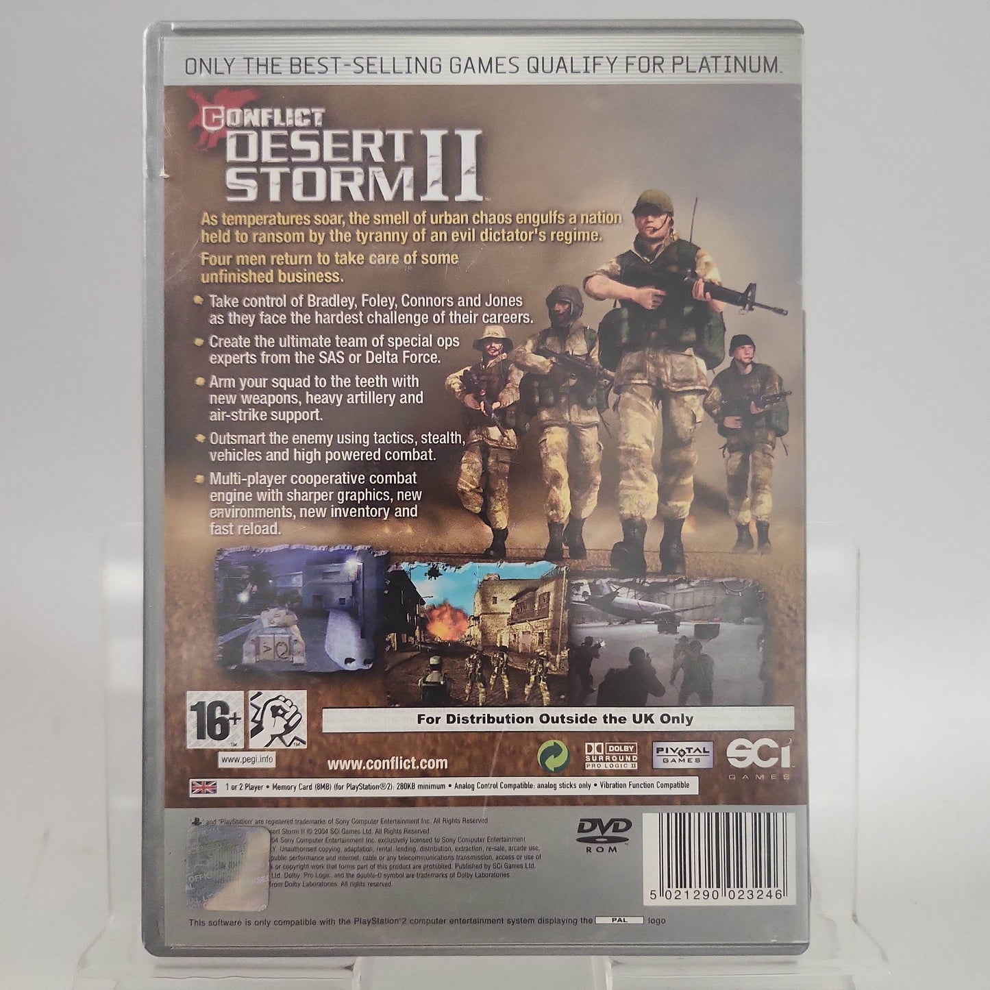 Conflict Desert Storm II Back to Baghdad Platinum (No Book) PlayStation 2 - Feniks Gameshop