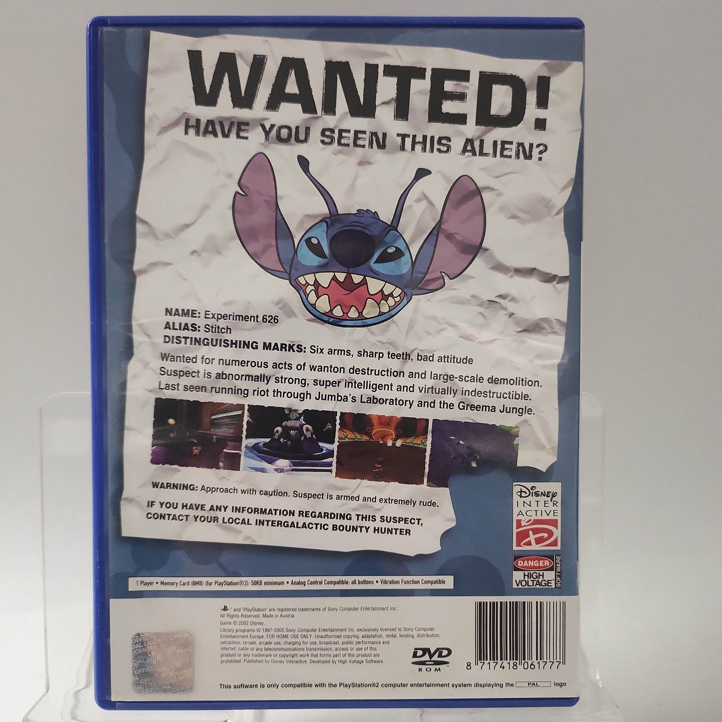 Disney Stitch Experiment 626 Playstation 2 - Feniks Gameshop