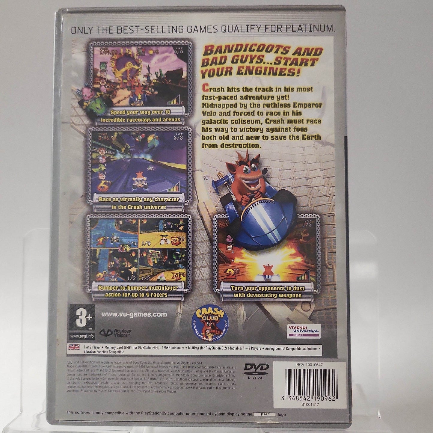 Crash Nitro Kart (No Book) PlayStation 2 - Feniks Gameshop