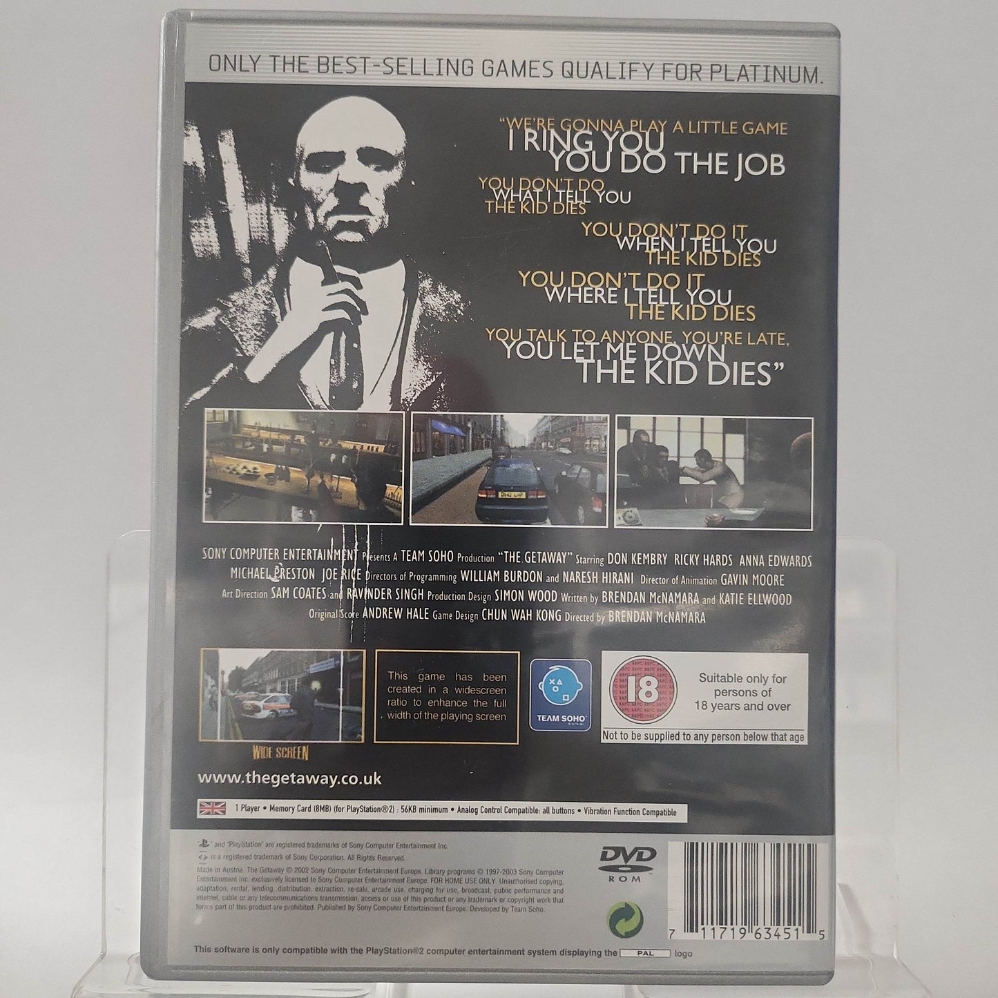 Getaway Platinum Playstation 2 - Feniks Gameshop