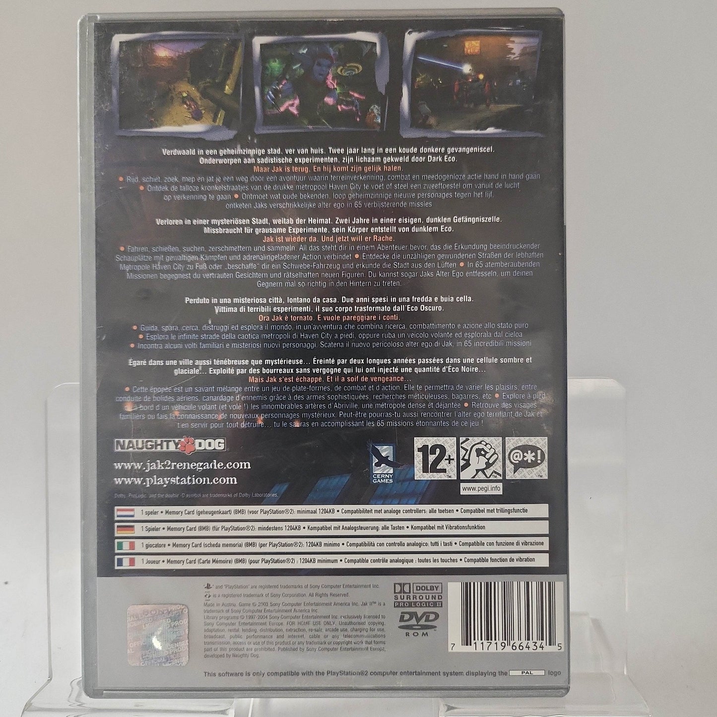 Jak II Renegade Platinum (No Book) PlayStation 2 - Feniks Gameshop