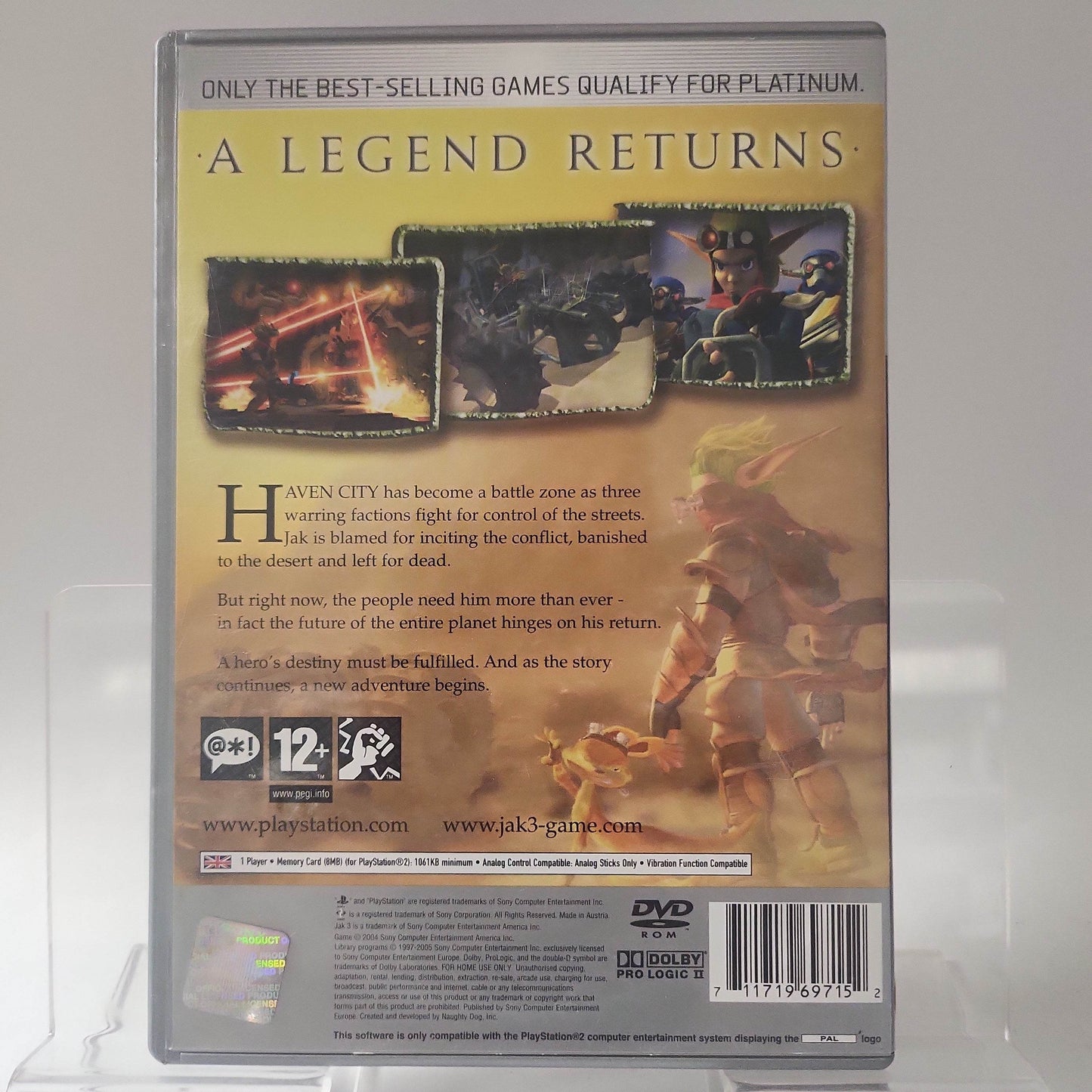 Jak 3 Platinum (No Book) PlayStation 2 - Feniks Gameshop