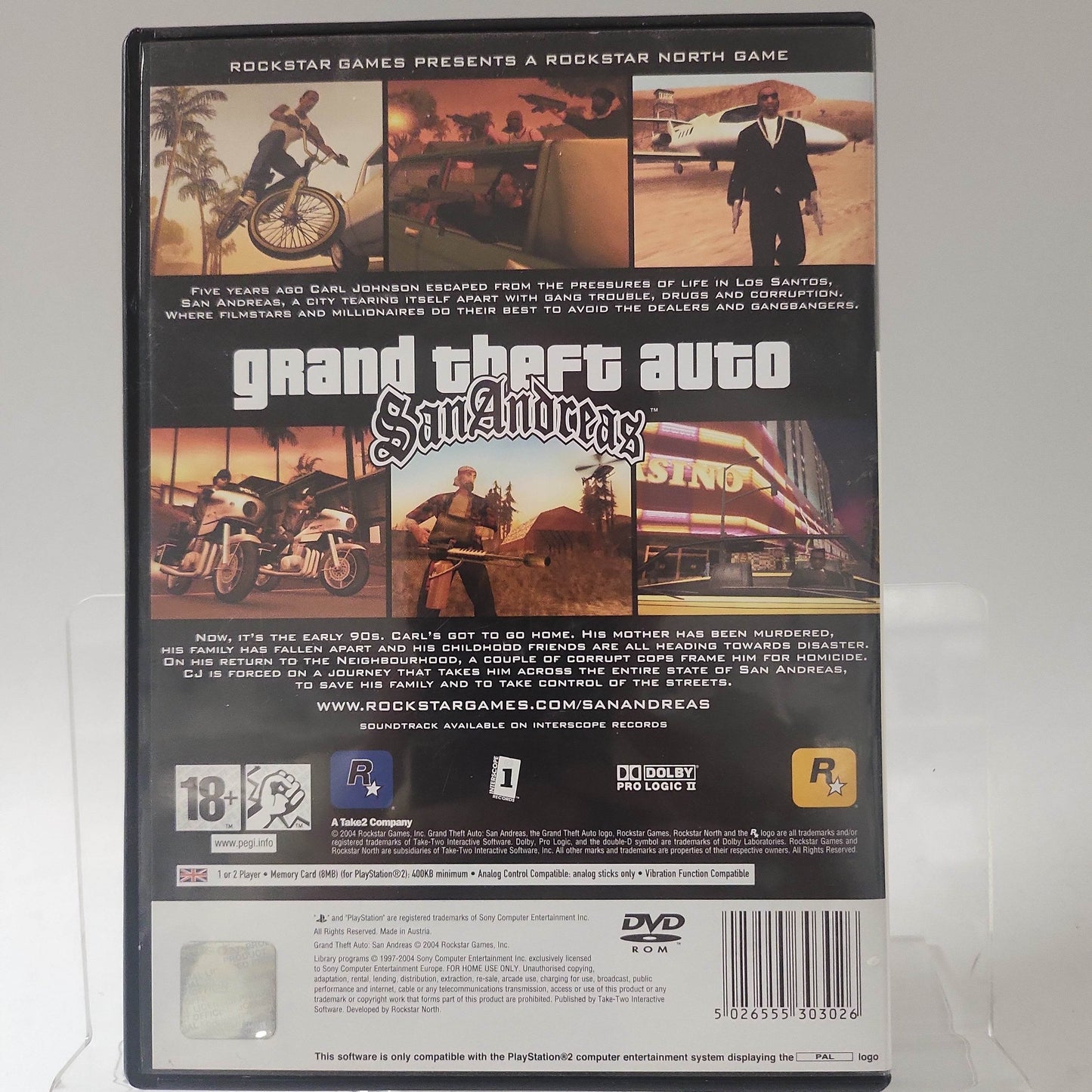 Grand Theft Auto San Andreas (No Book, No Map) PlayStation 2 - Feniks Gameshop