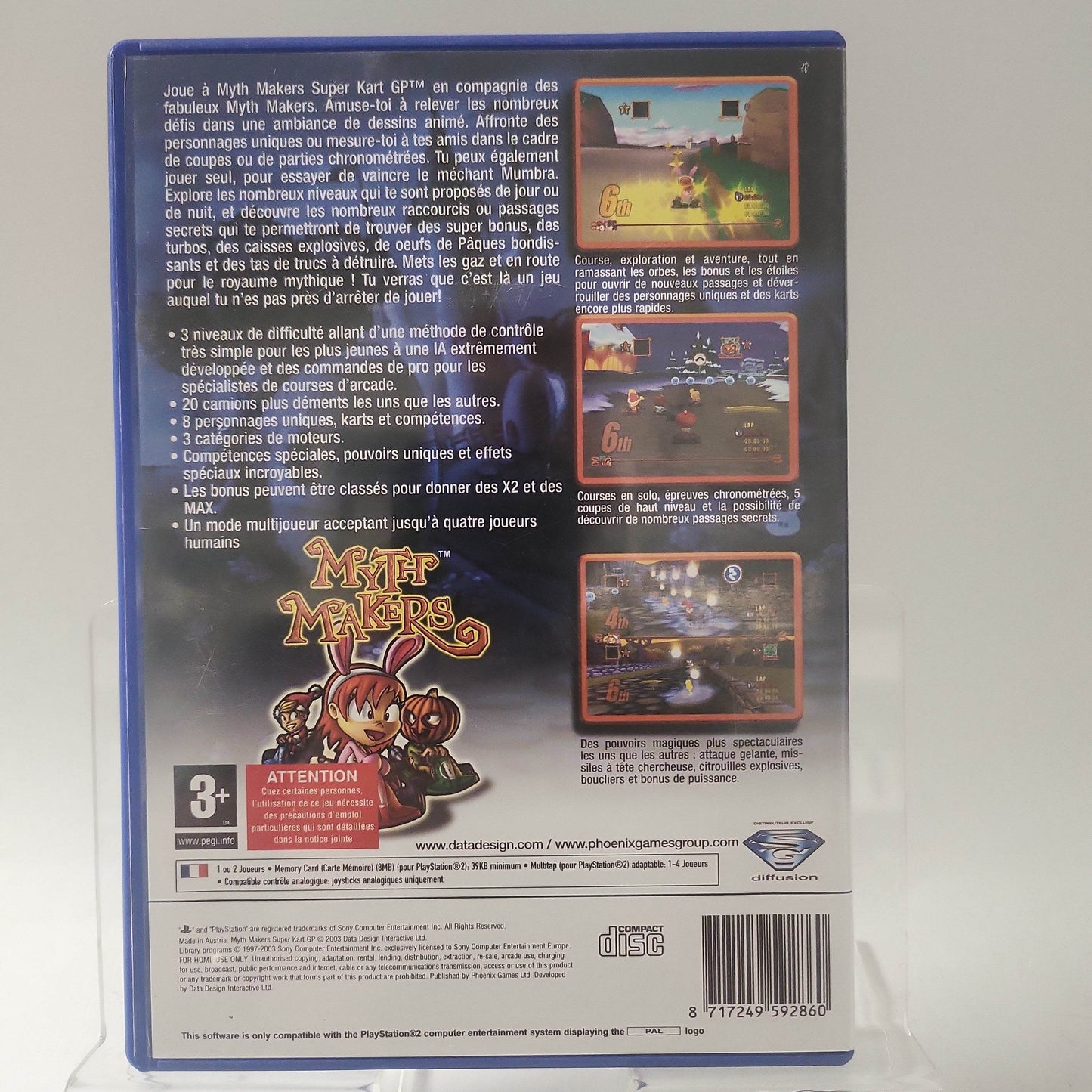 Myth Makers Super Kart GP Playstation 2 - Feniks Gameshop