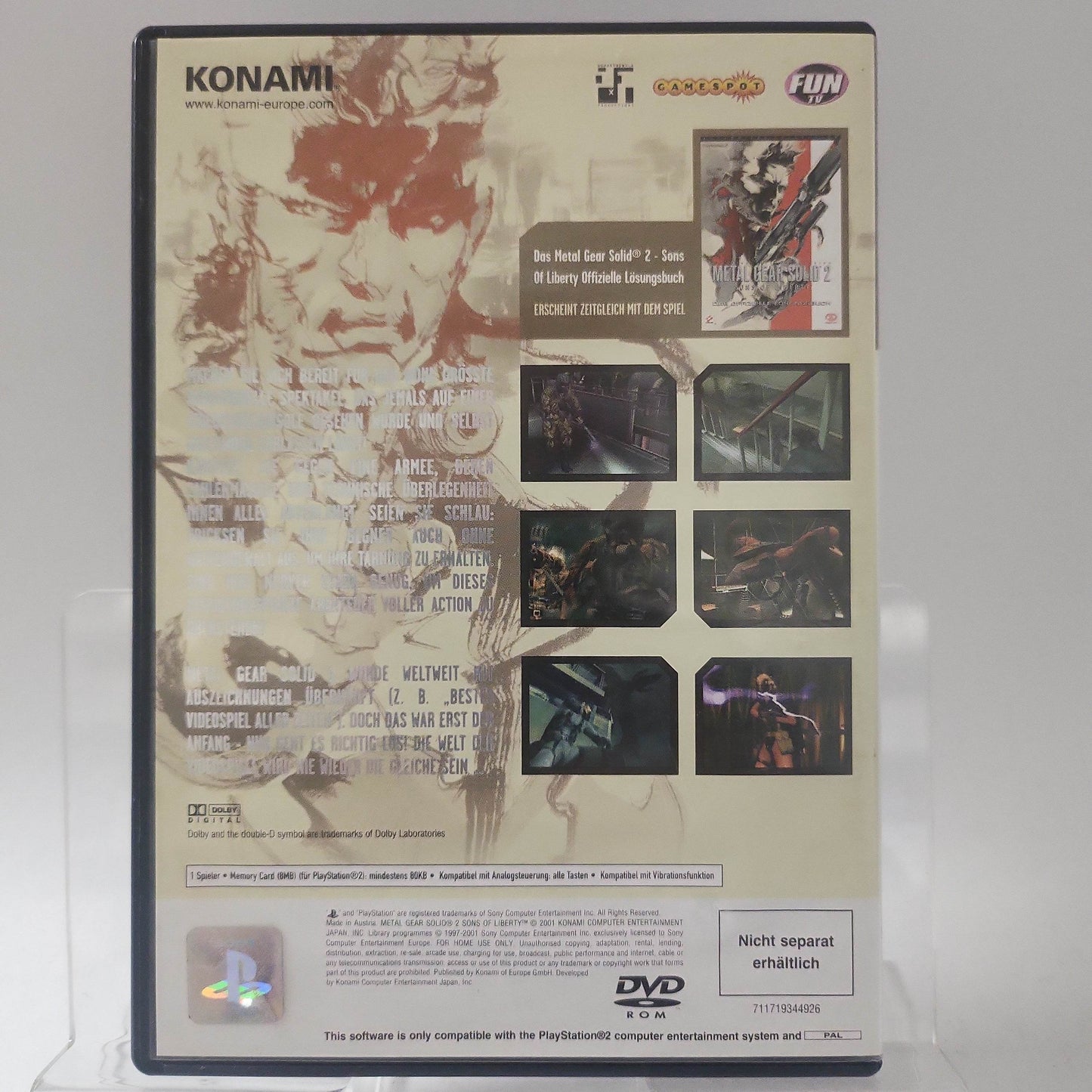 Metal Gear Solid 2 Playstation 2 - Feniks Gameshop
