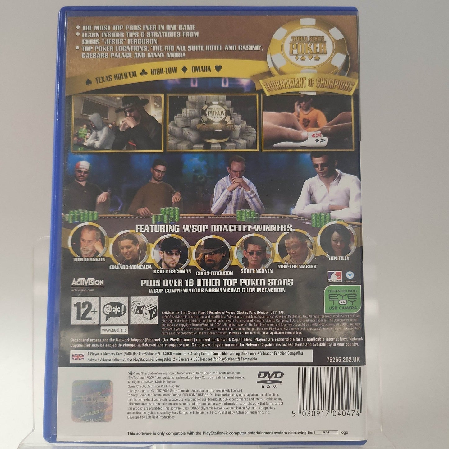 World Series of Poker Tournament of Champions 2007 Edition (No Book) PlayStation 2 - Feniks Gameshop