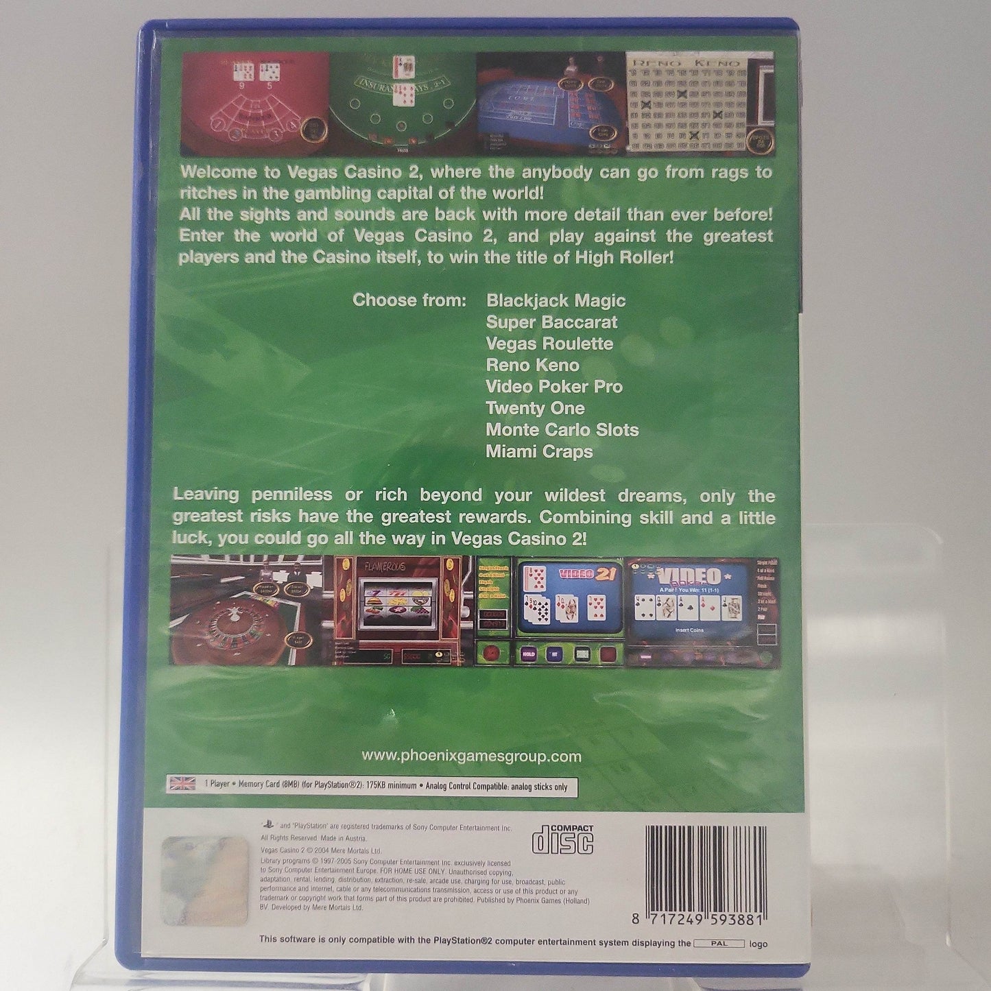 Vegas Casino 2 (No Book) PlayStation 2 - Feniks Gameshop