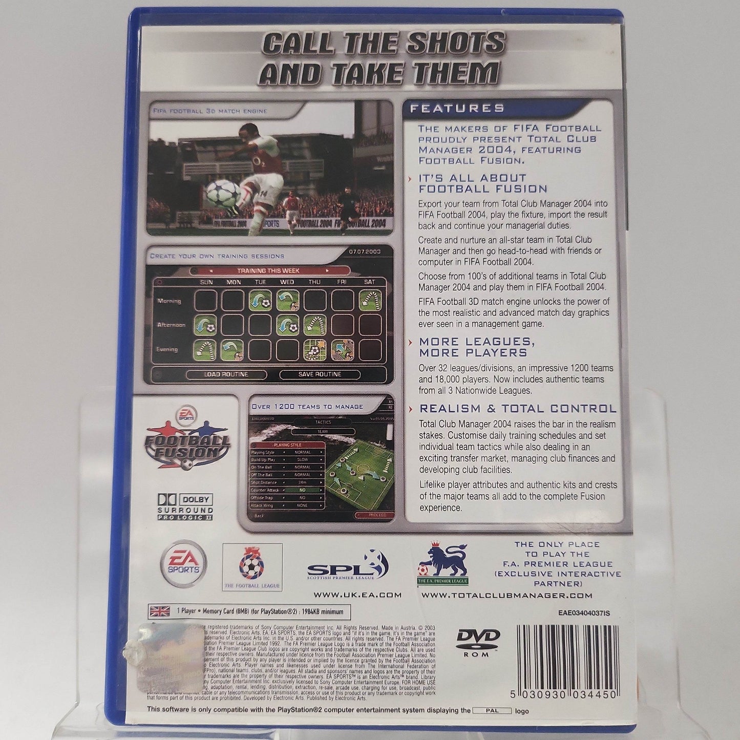 Total Club Manager 2004 (No Book) PlayStation 2 - Feniks Gameshop