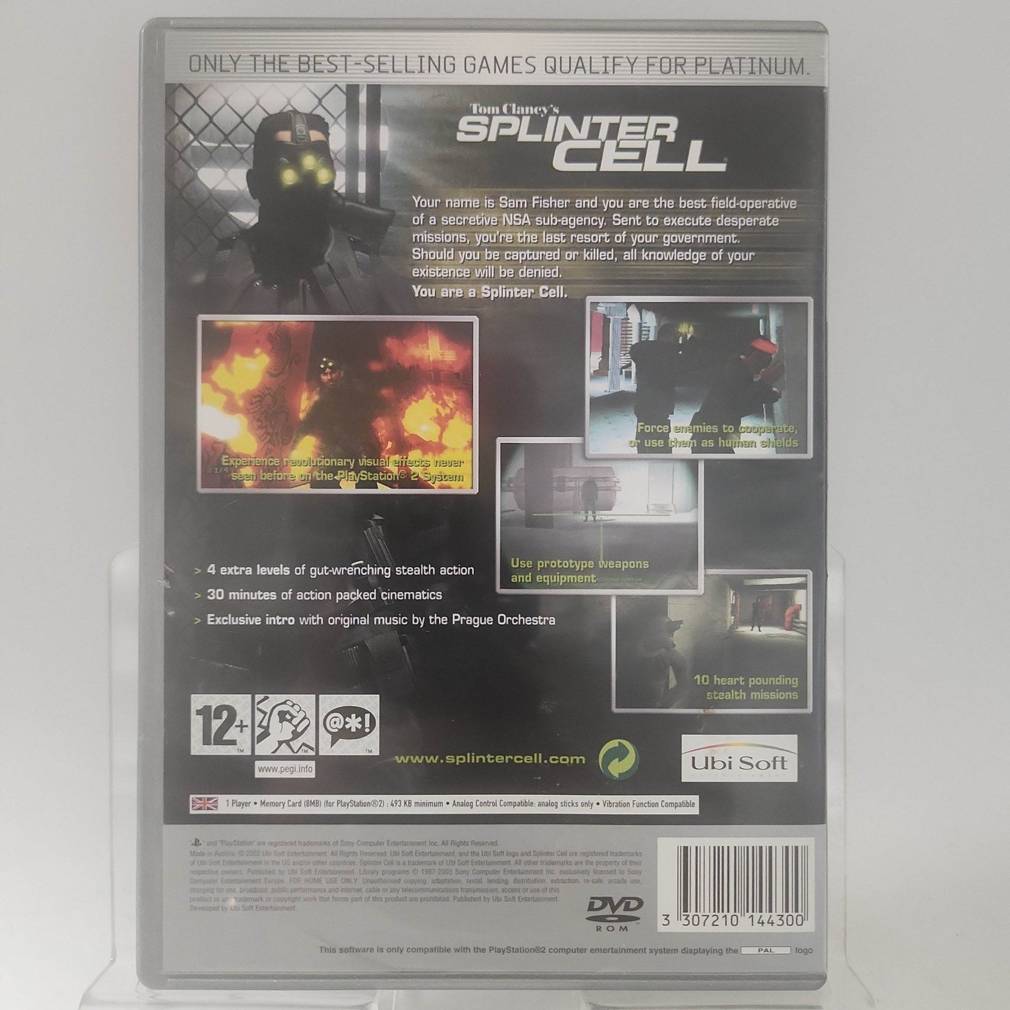 Tom Clancy's Splinter Cell Platinum Playstation 2 - Feniks Gameshop