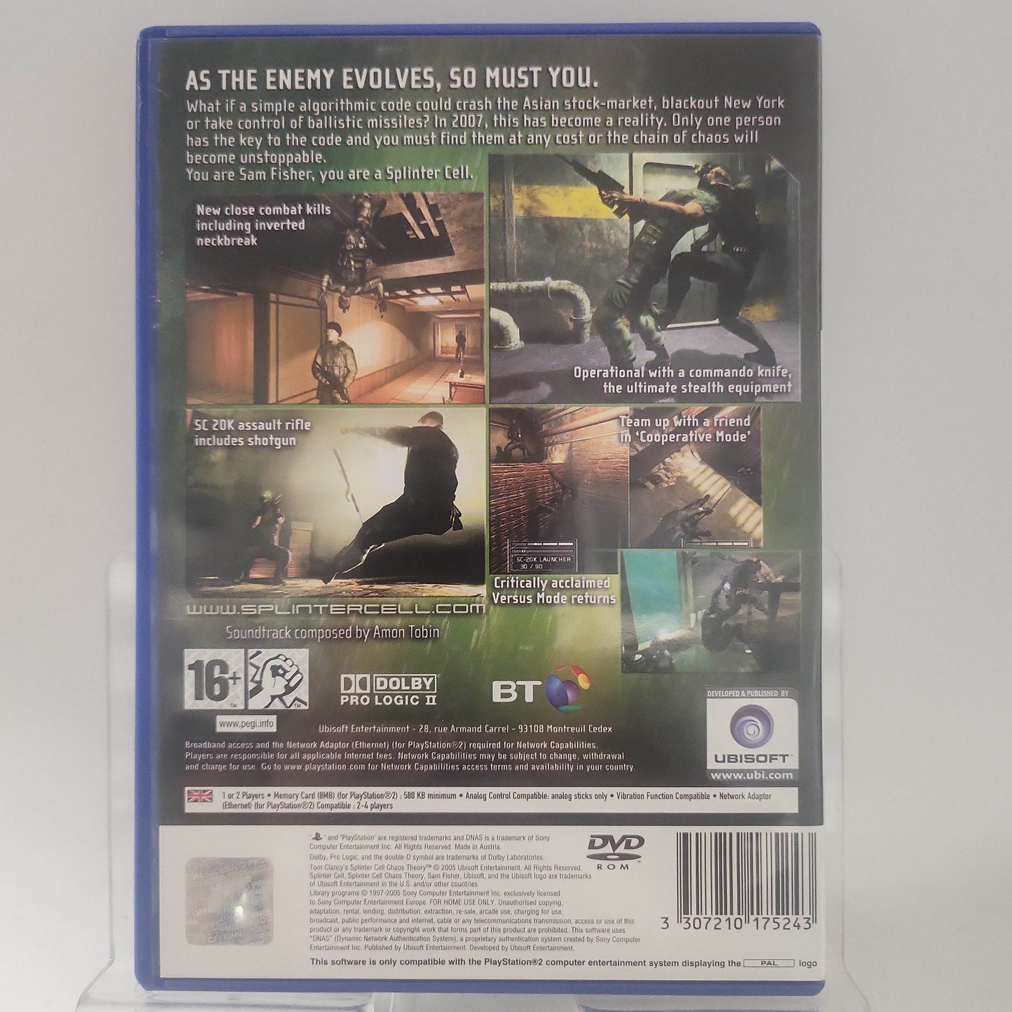 Tom Clancy's Splinter Cell Chaos Theory Playstation 2 - Feniks Gameshop