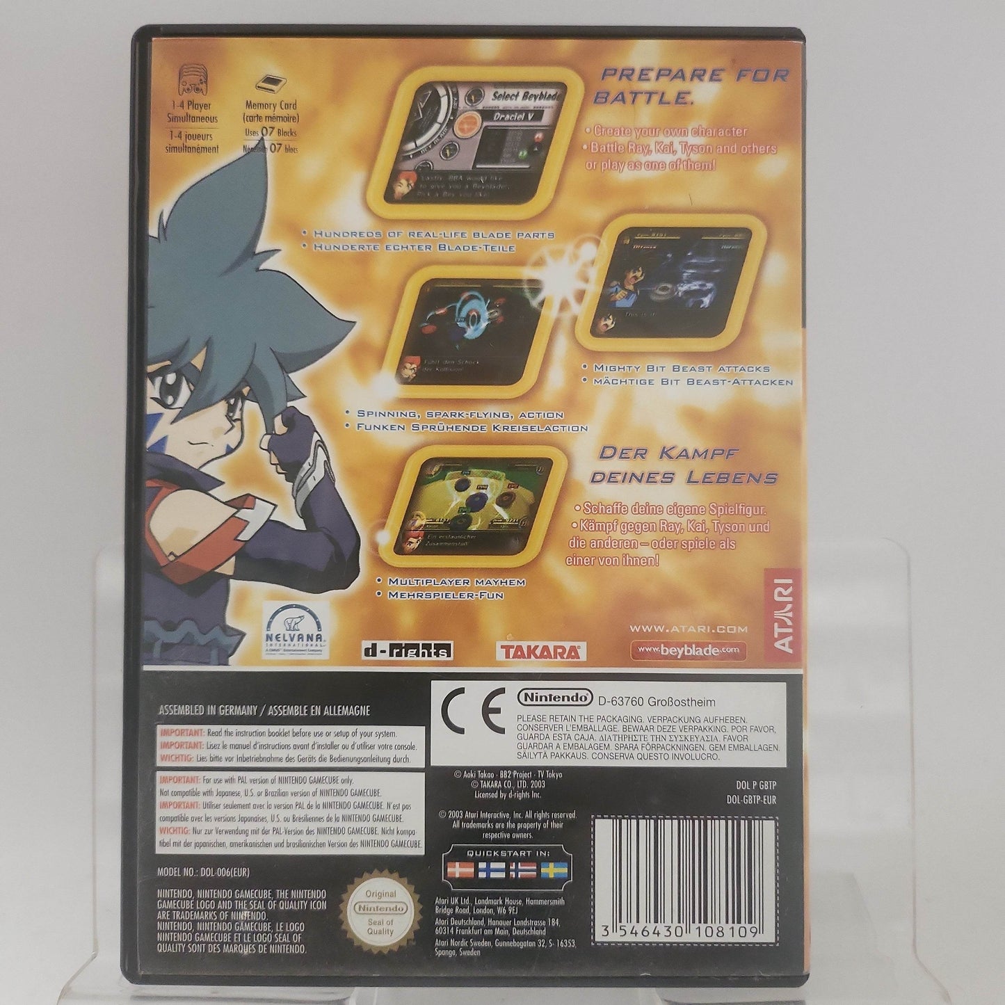 Beyblade Vforce Super Tournament Battle (No Book) Nintendo Gamecube - Feniks Gameshop